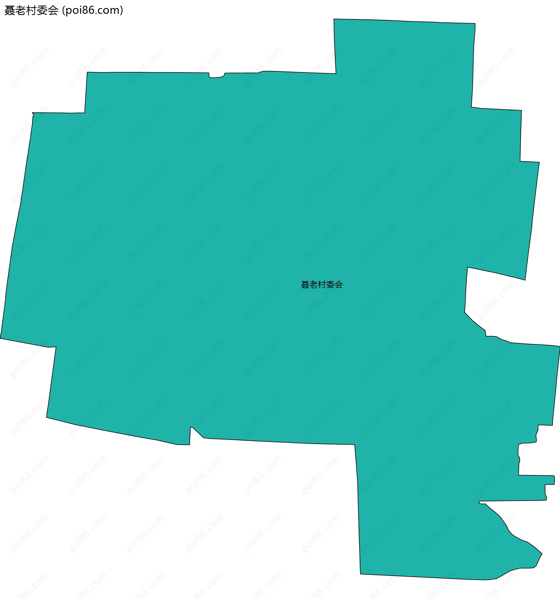 聂老村委会边界地图