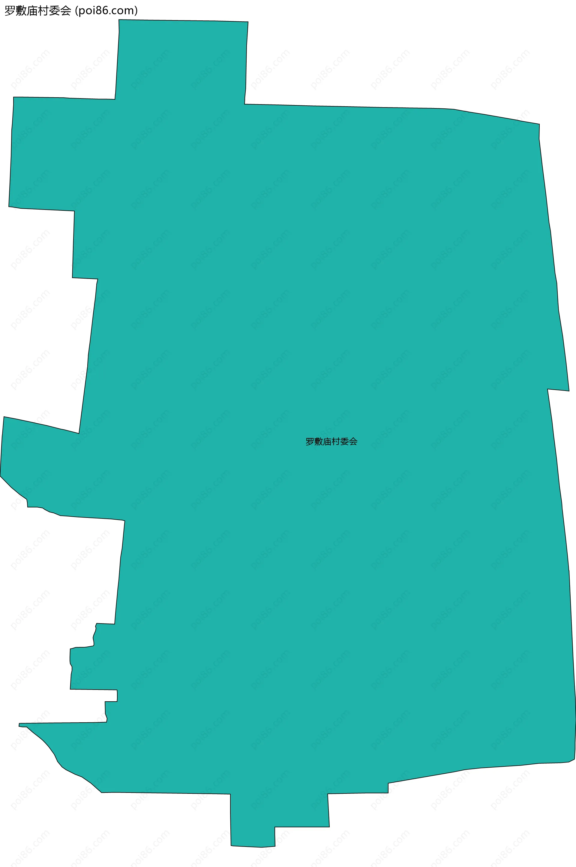 罗敷庙村委会边界地图