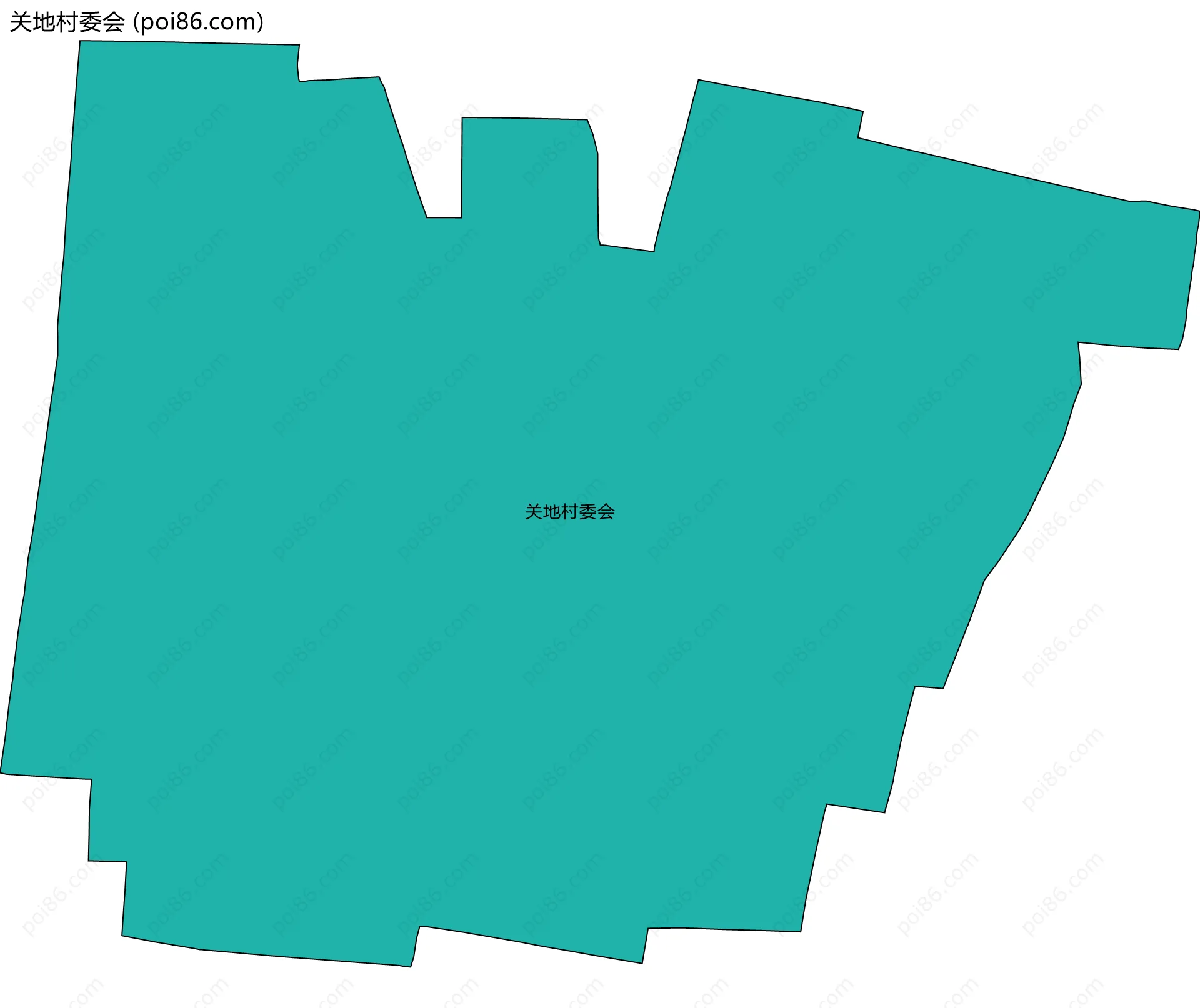 关地村委会边界地图
