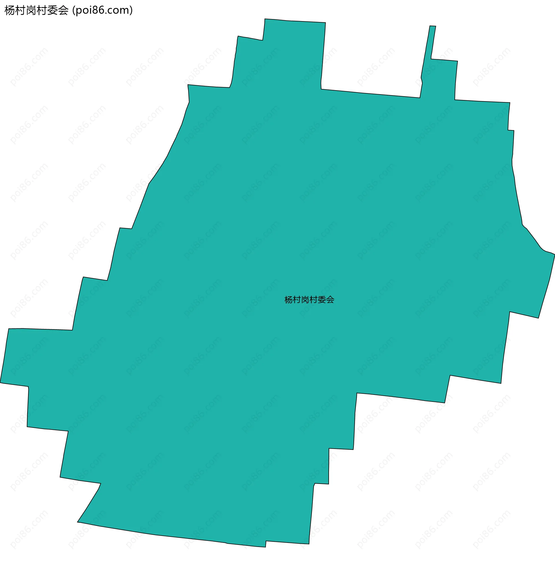 杨村岗村委会边界地图