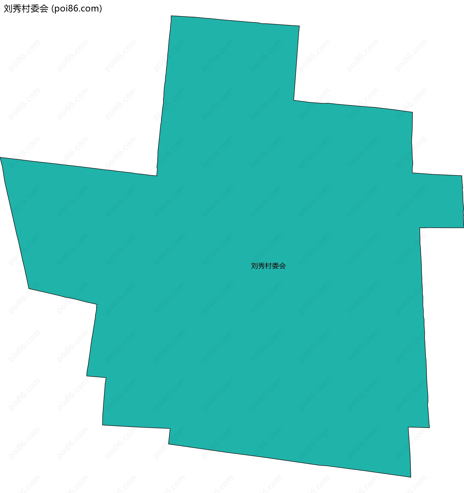 刘秀村委会边界地图