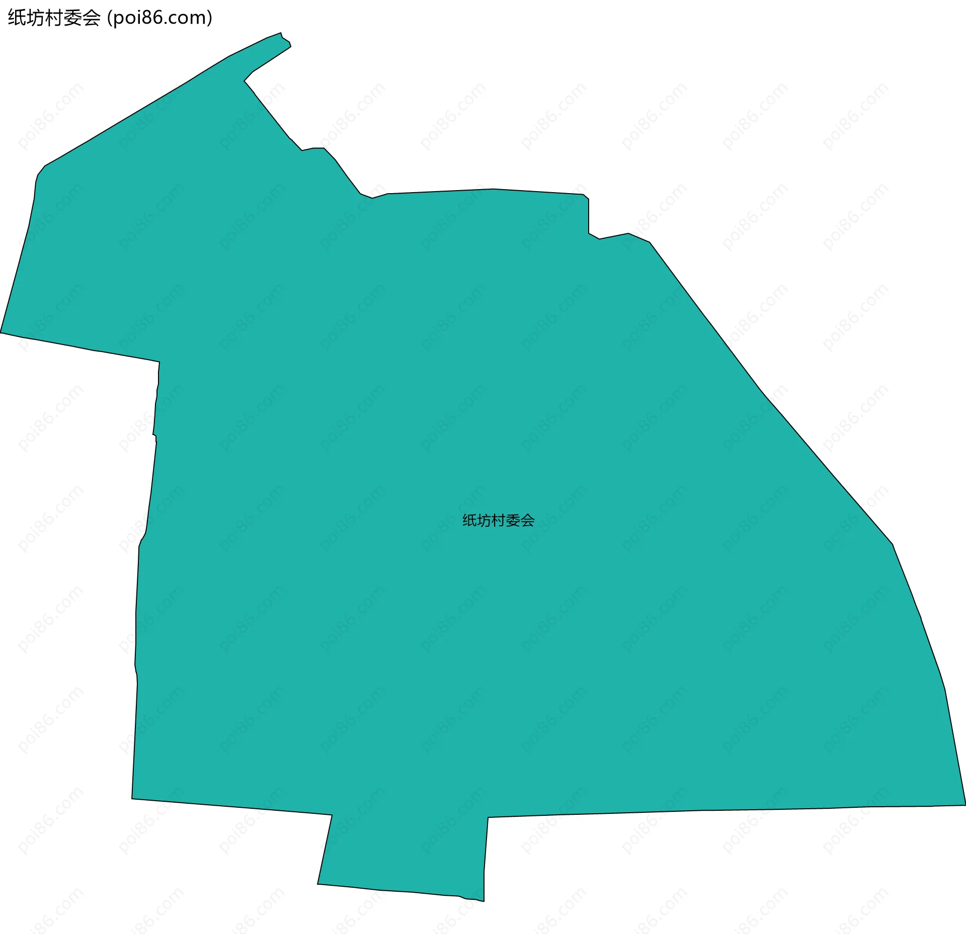 纸坊村委会边界地图