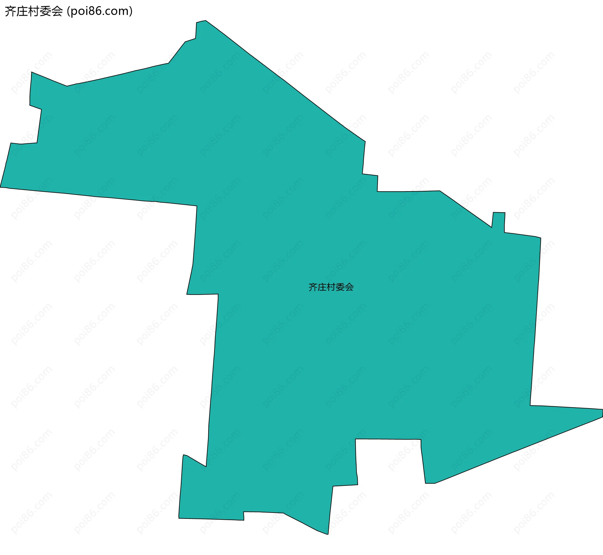 齐庄村委会边界地图