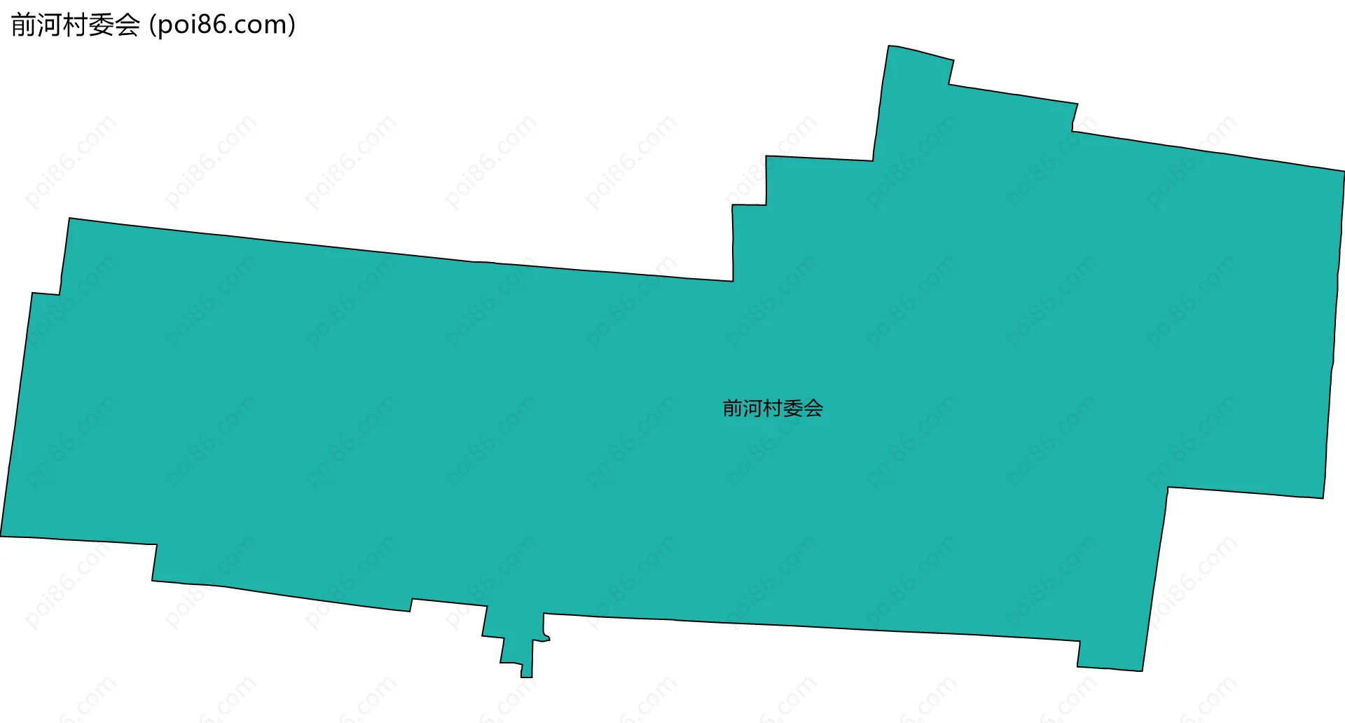 前河村委会边界地图