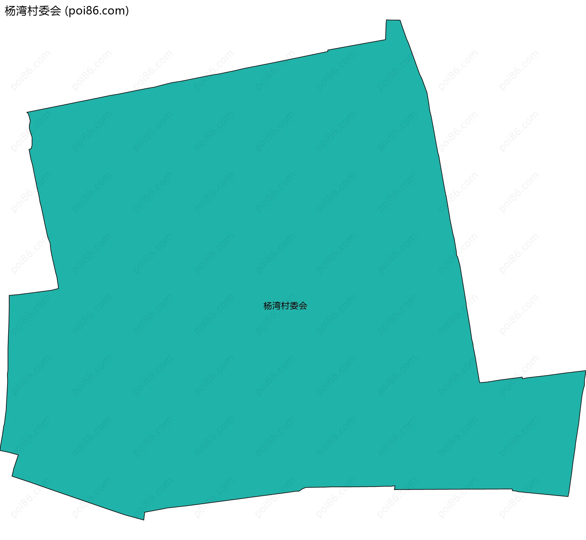 杨湾村委会边界地图