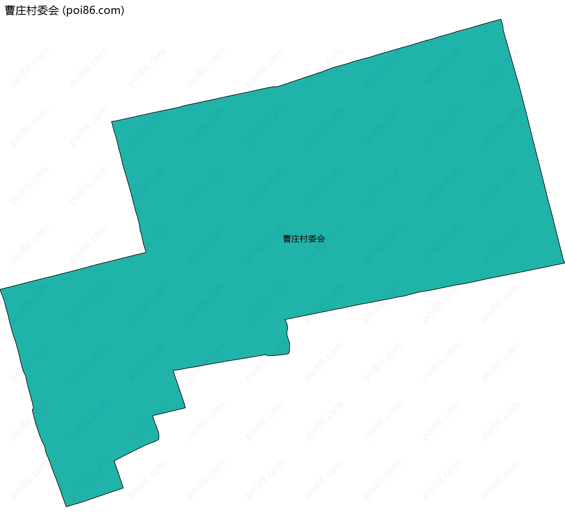 曹庄村委会边界地图