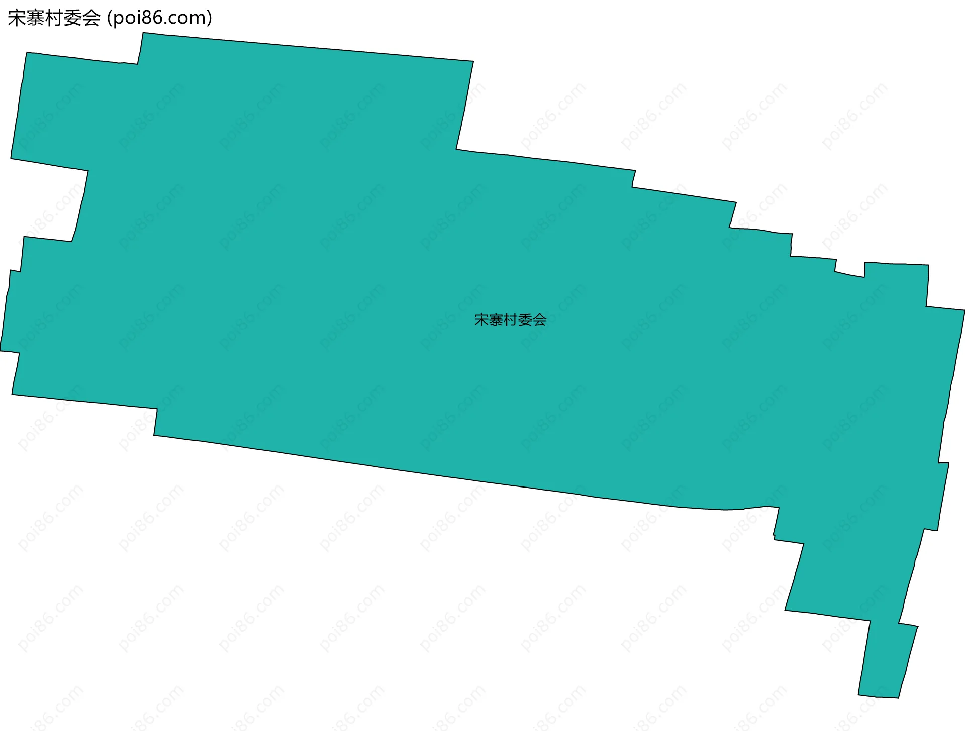 宋寨村委会边界地图