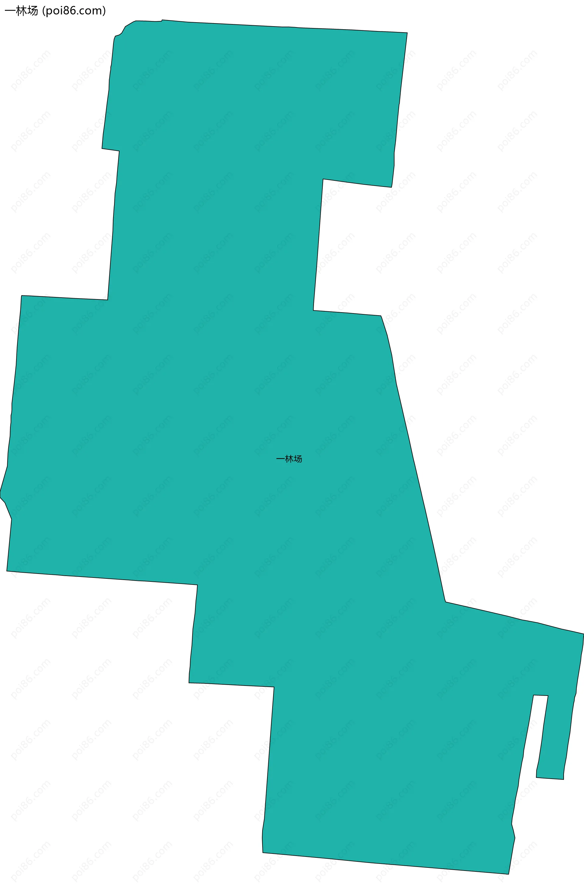 一林场边界地图