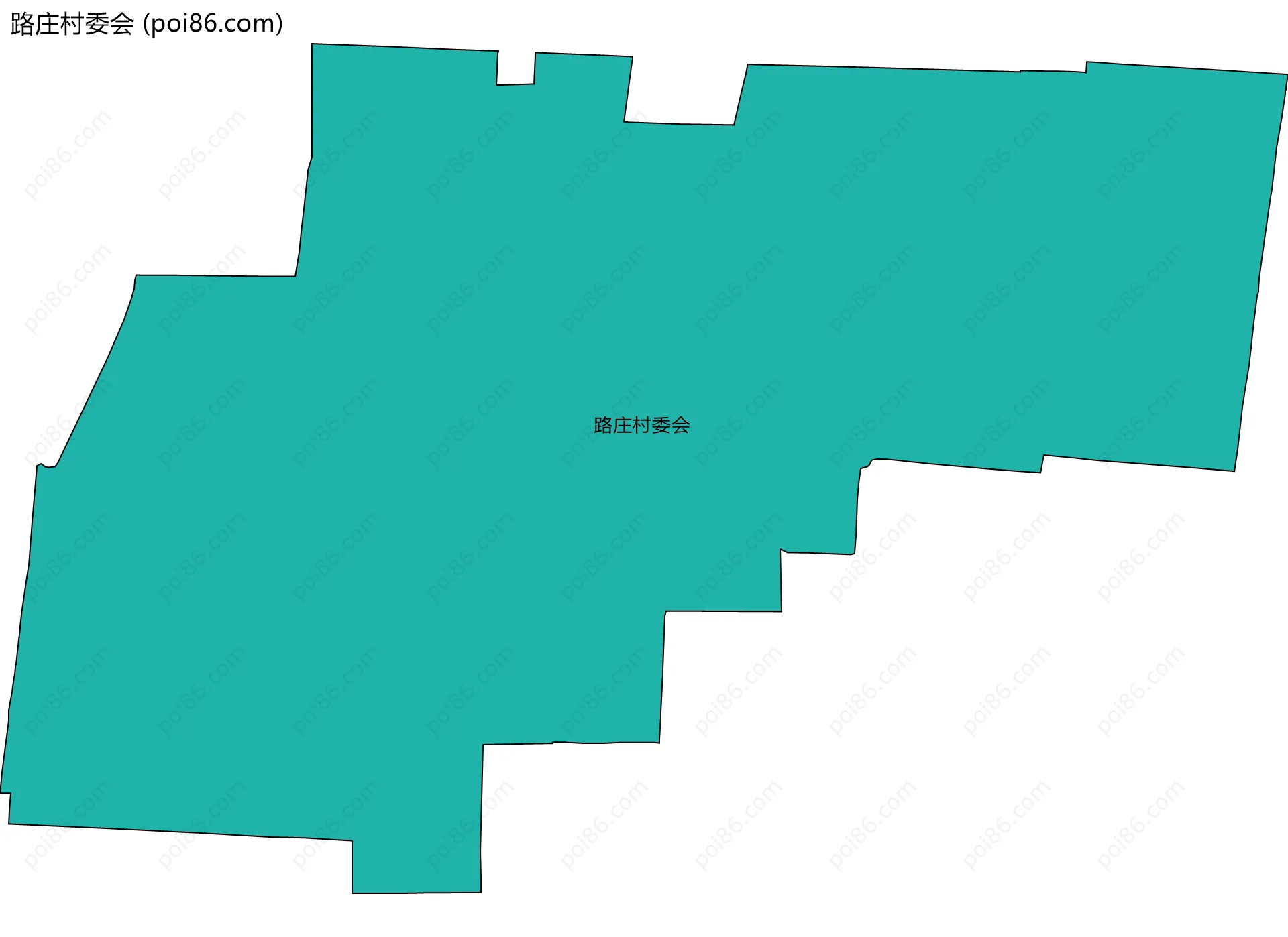路庄村委会边界地图