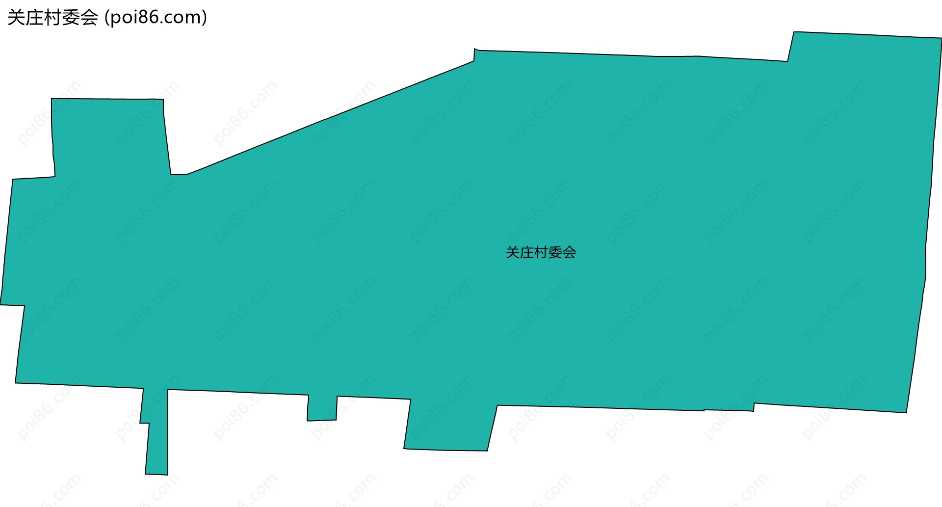 关庄村委会边界地图