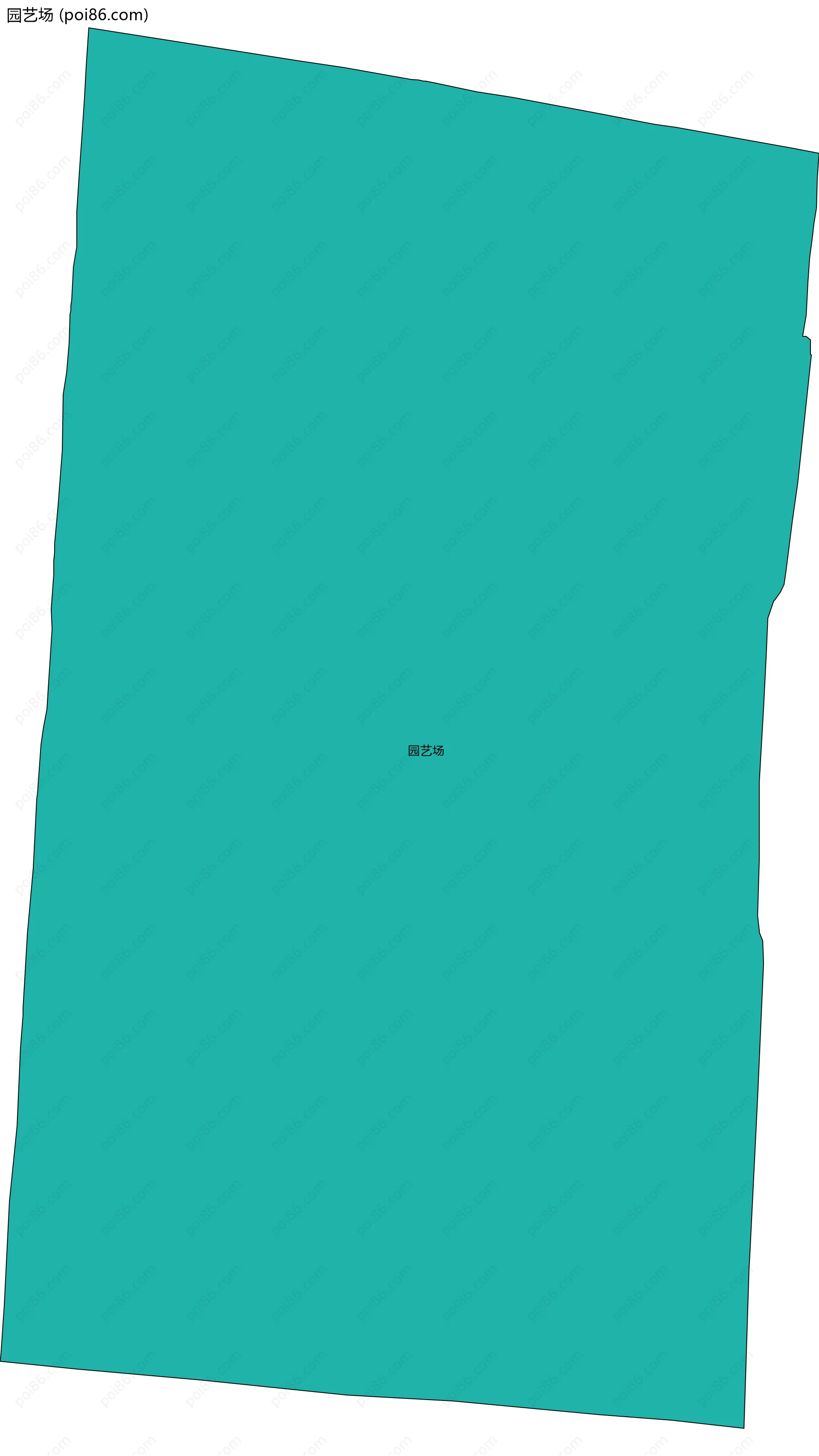 园艺场边界地图