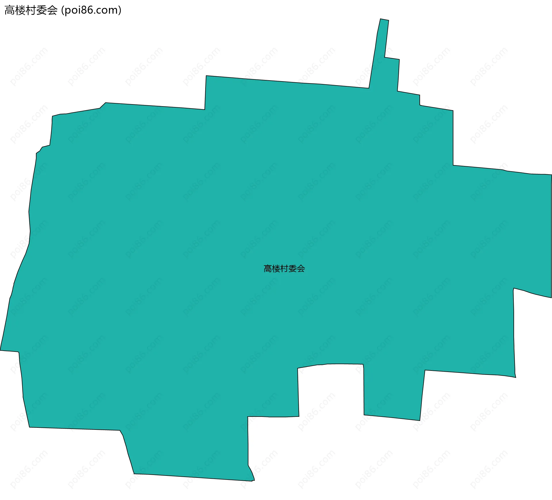 高楼村委会边界地图