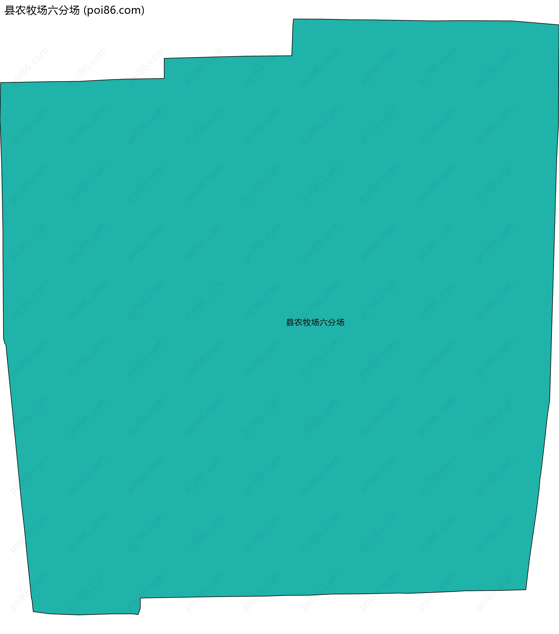 县农牧场六分场边界地图