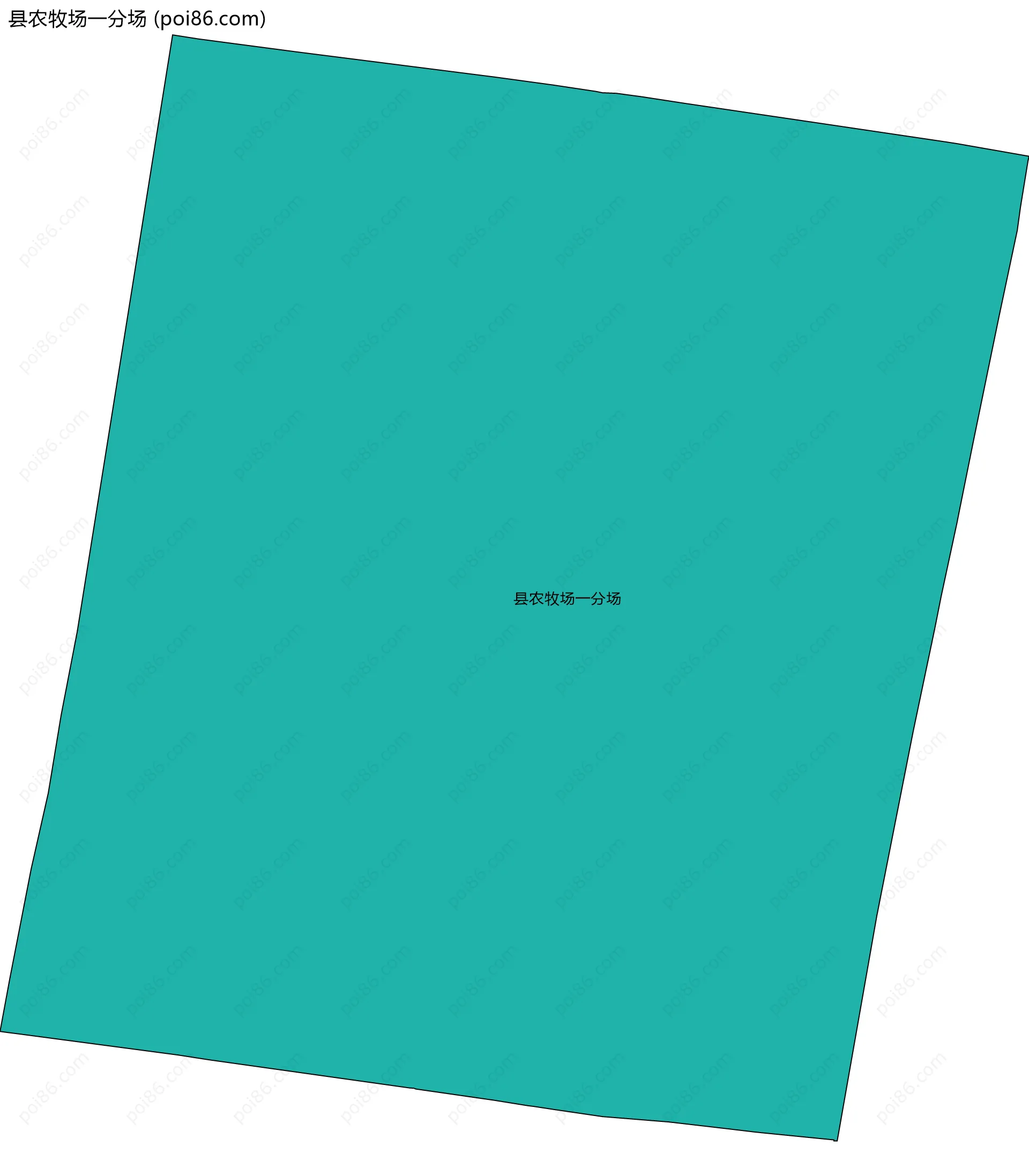 县农牧场一分场边界地图