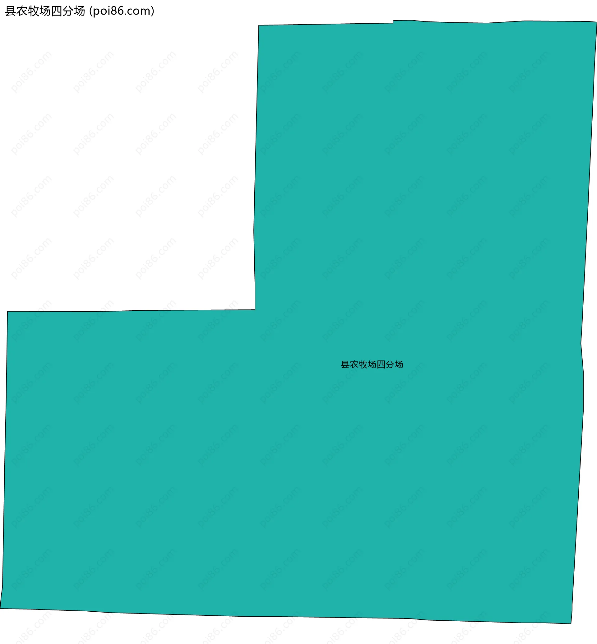 县农牧场四分场边界地图