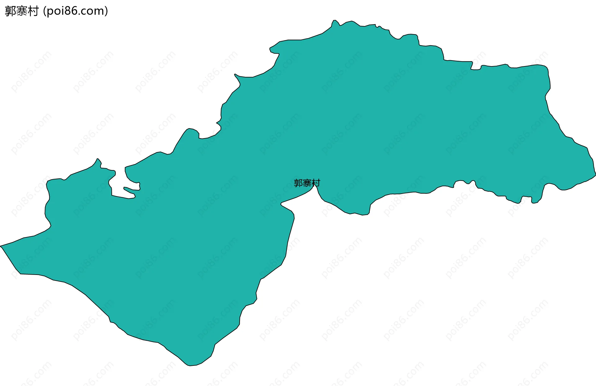 郭寨村边界地图