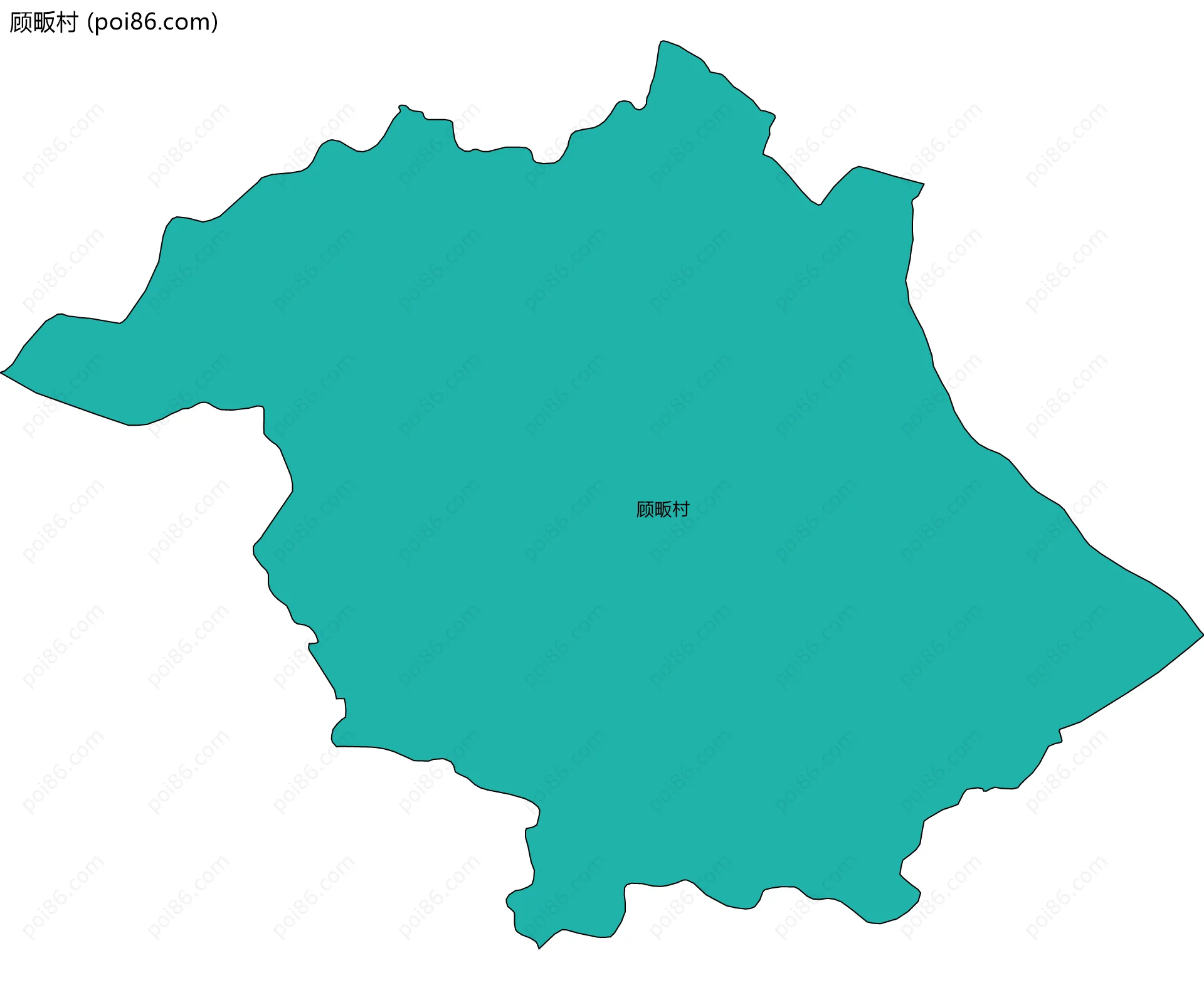 顾畈村边界地图