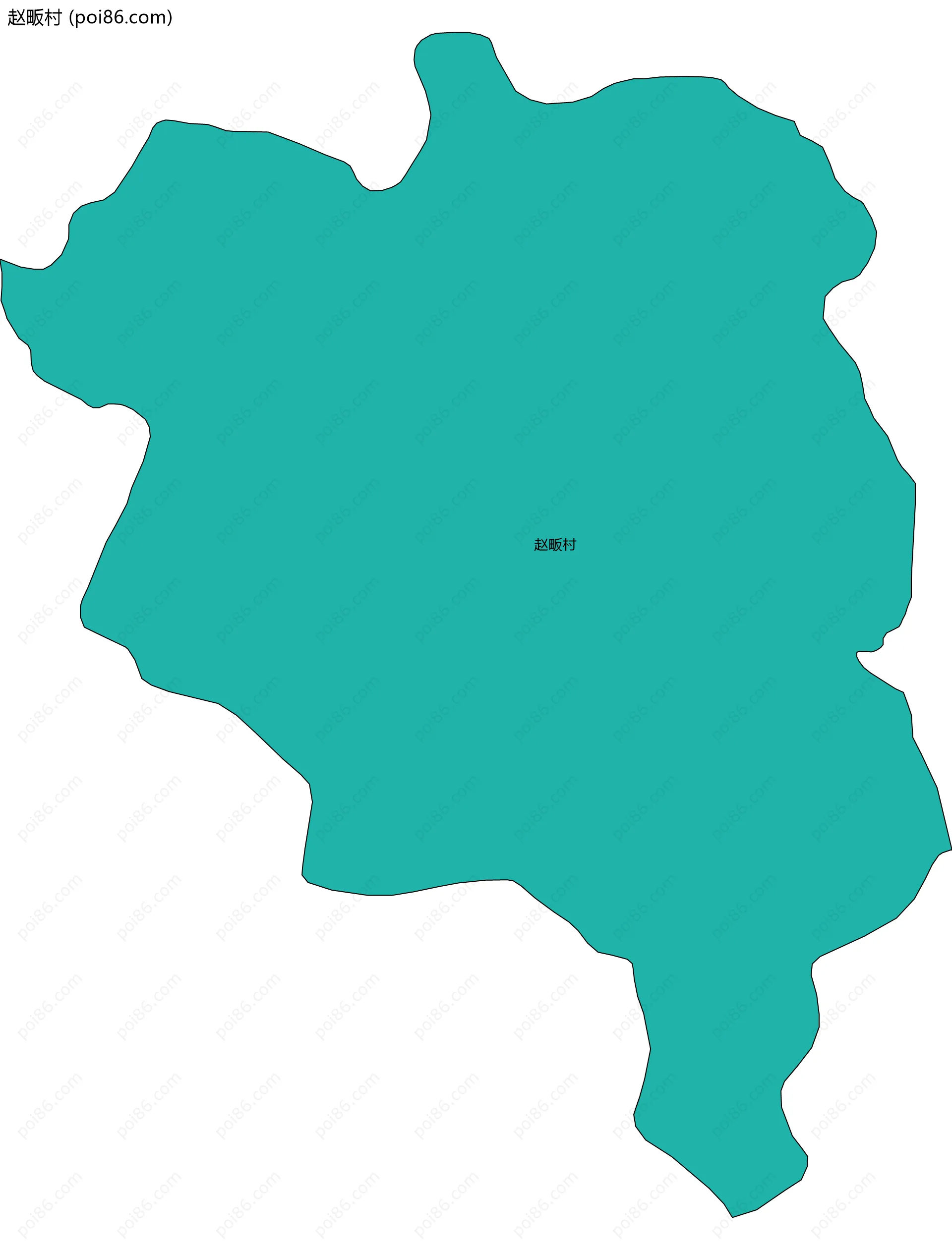 赵畈村边界地图