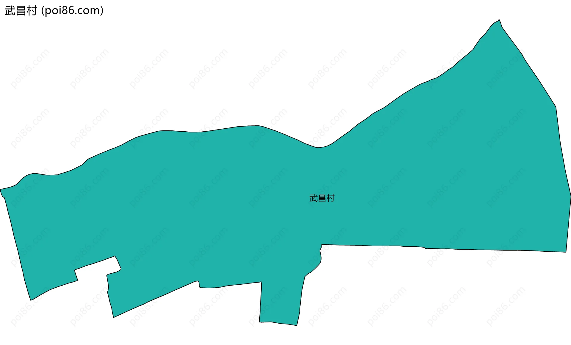 武昌村边界地图