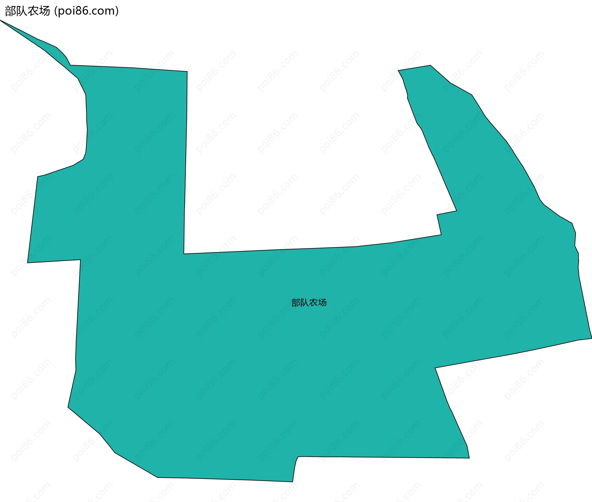 部队农场边界地图
