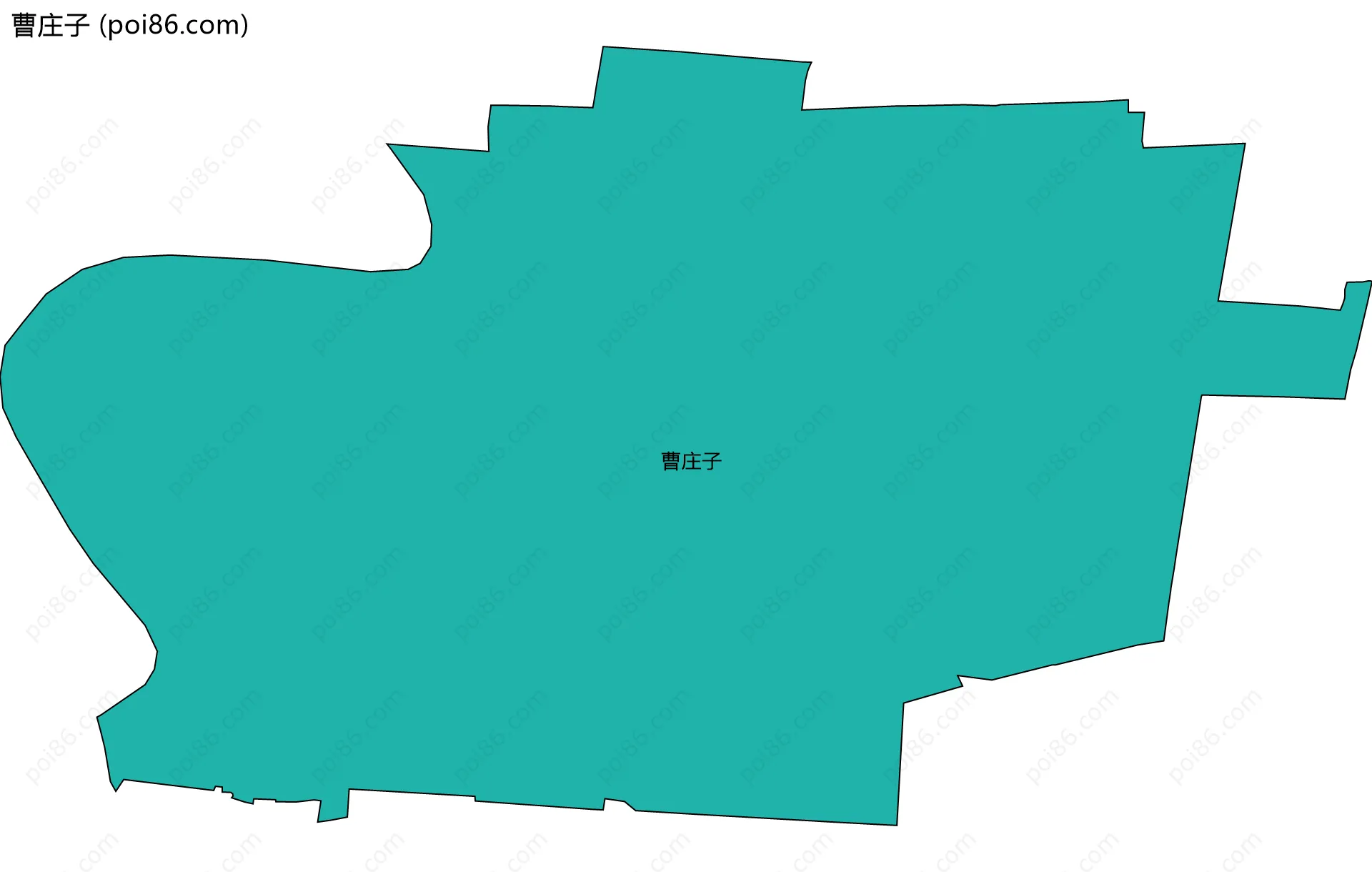 曹庄子边界地图