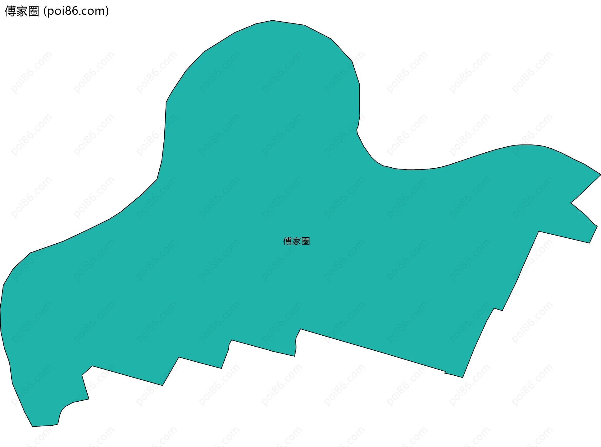 傅家圈边界地图