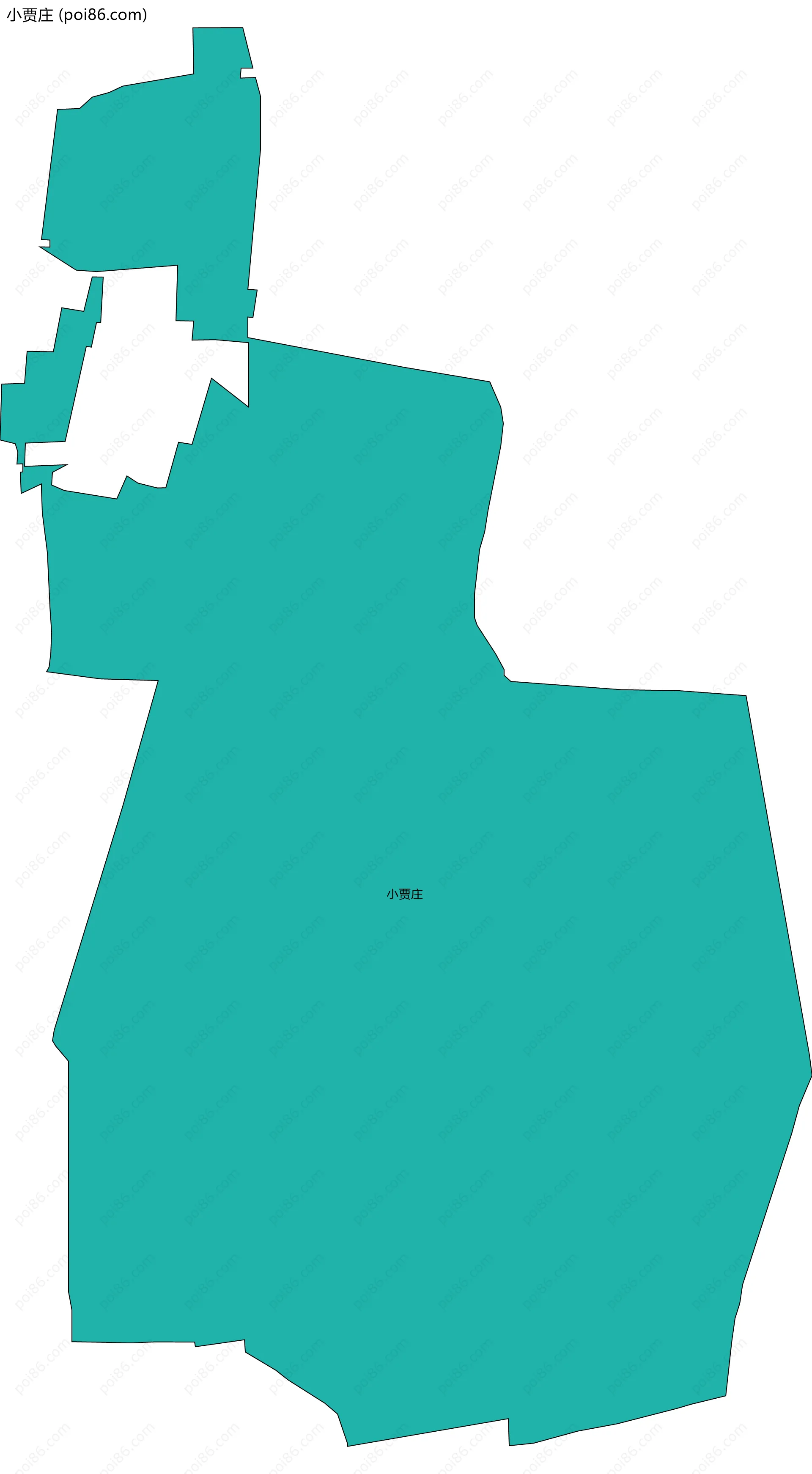 小贾庄边界地图