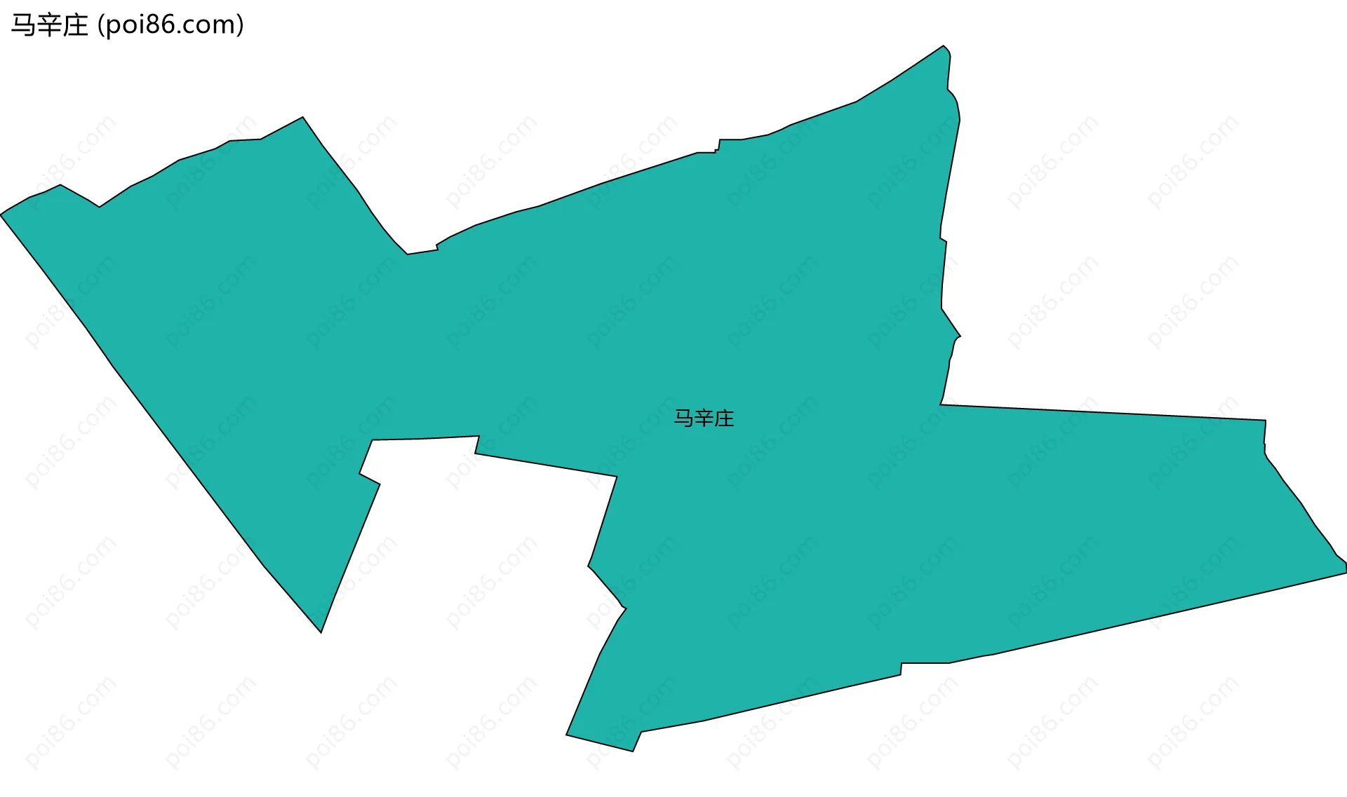 马辛庄边界地图