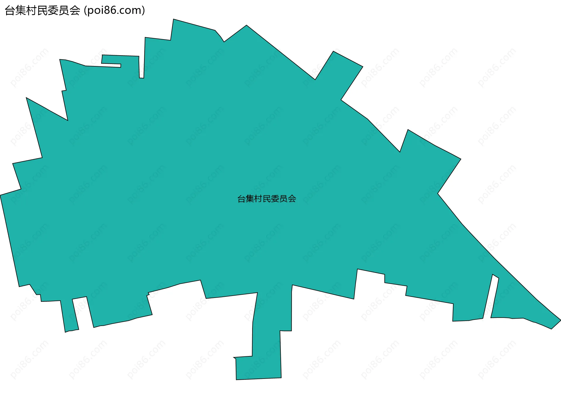 台集村民委员会边界地图