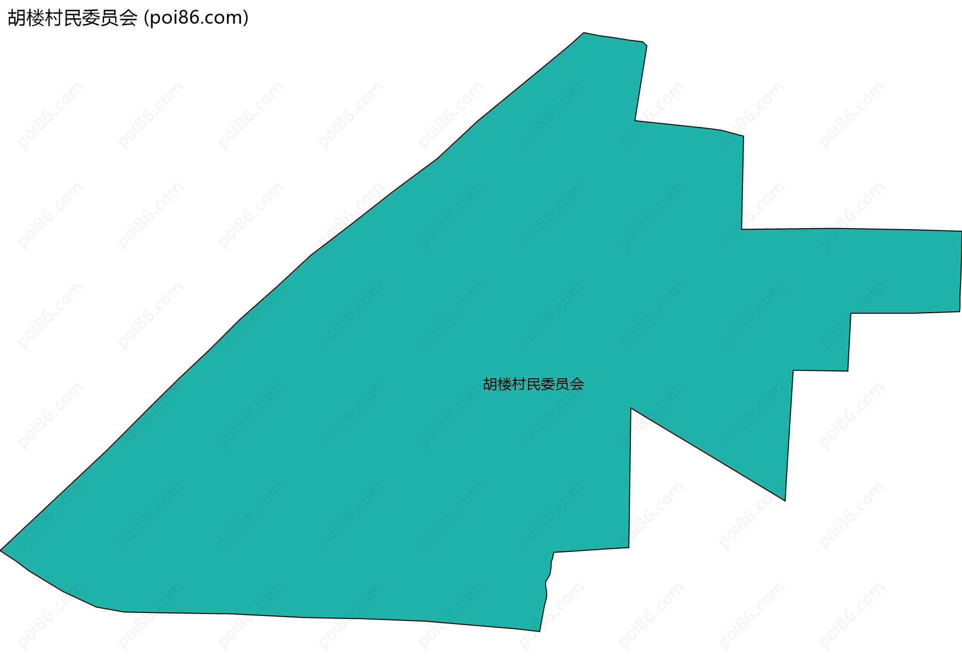 胡楼村民委员会边界地图