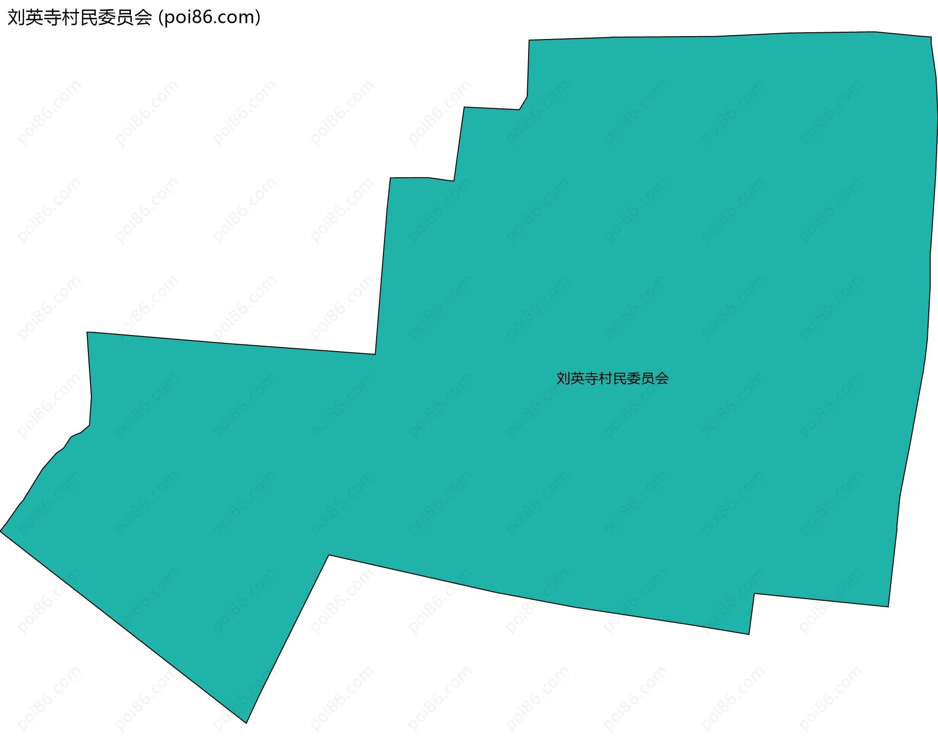 刘英寺村民委员会边界地图