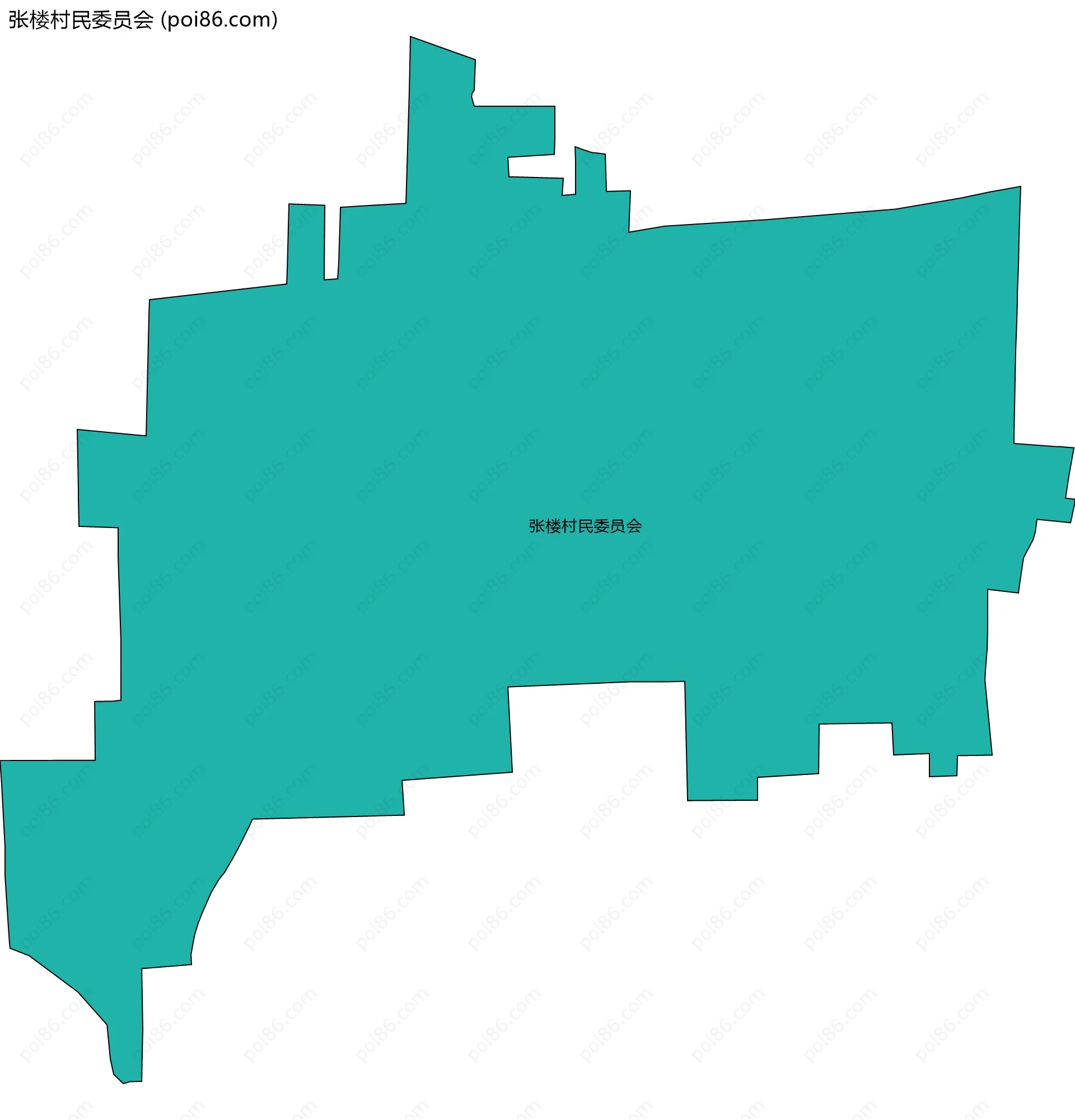 张楼村民委员会边界地图