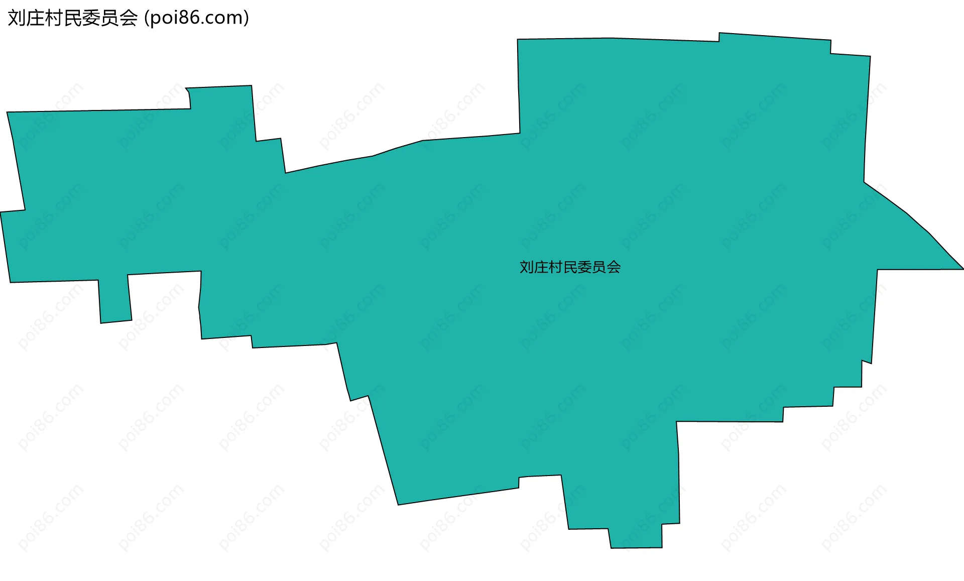 刘庄村民委员会边界地图