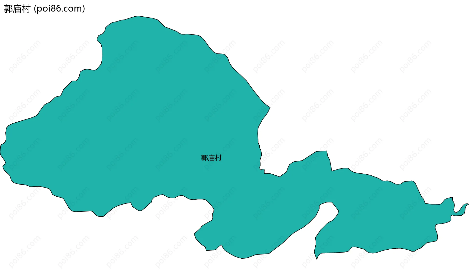 郭庙村边界地图