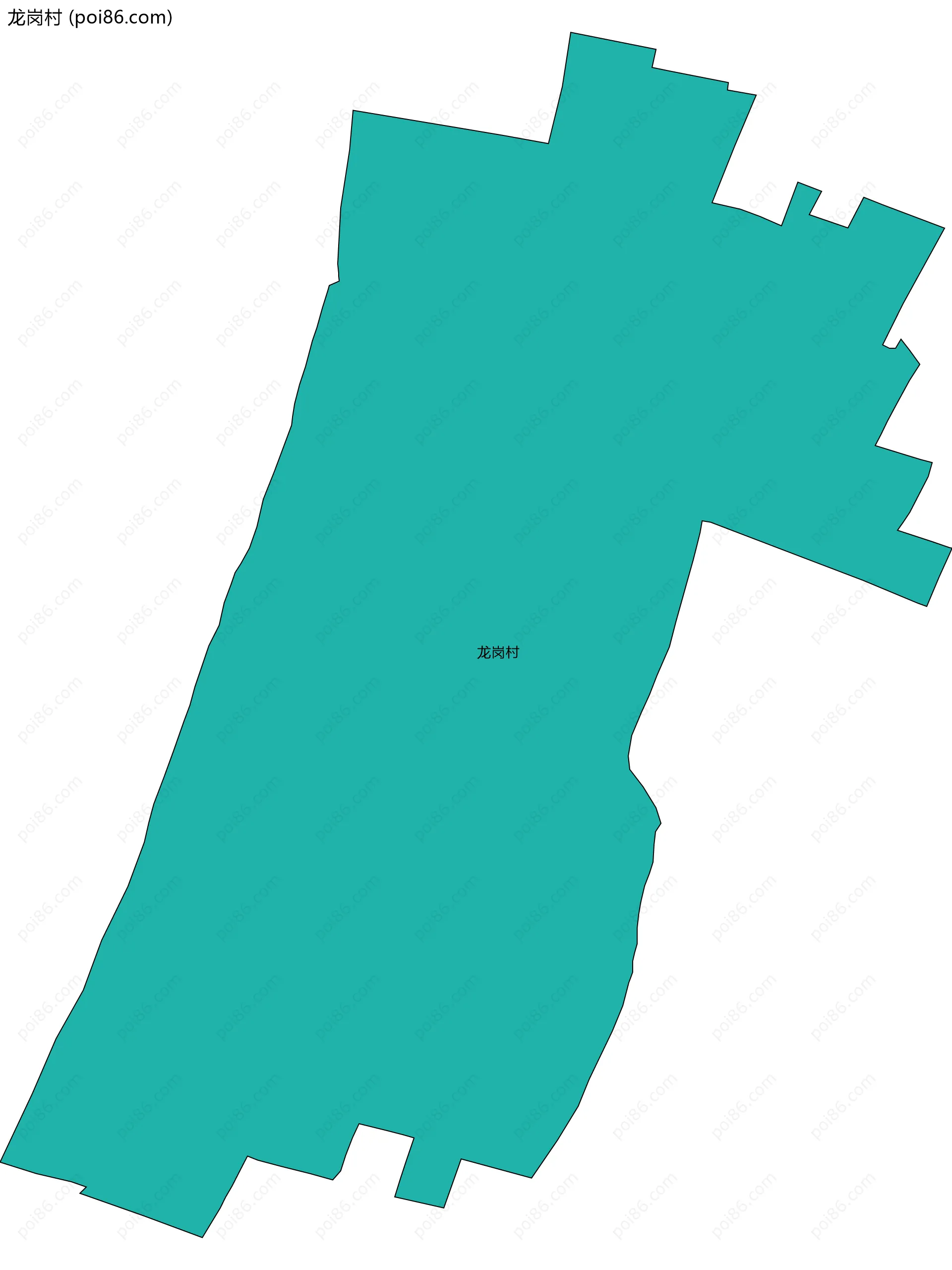 龙岗村边界地图