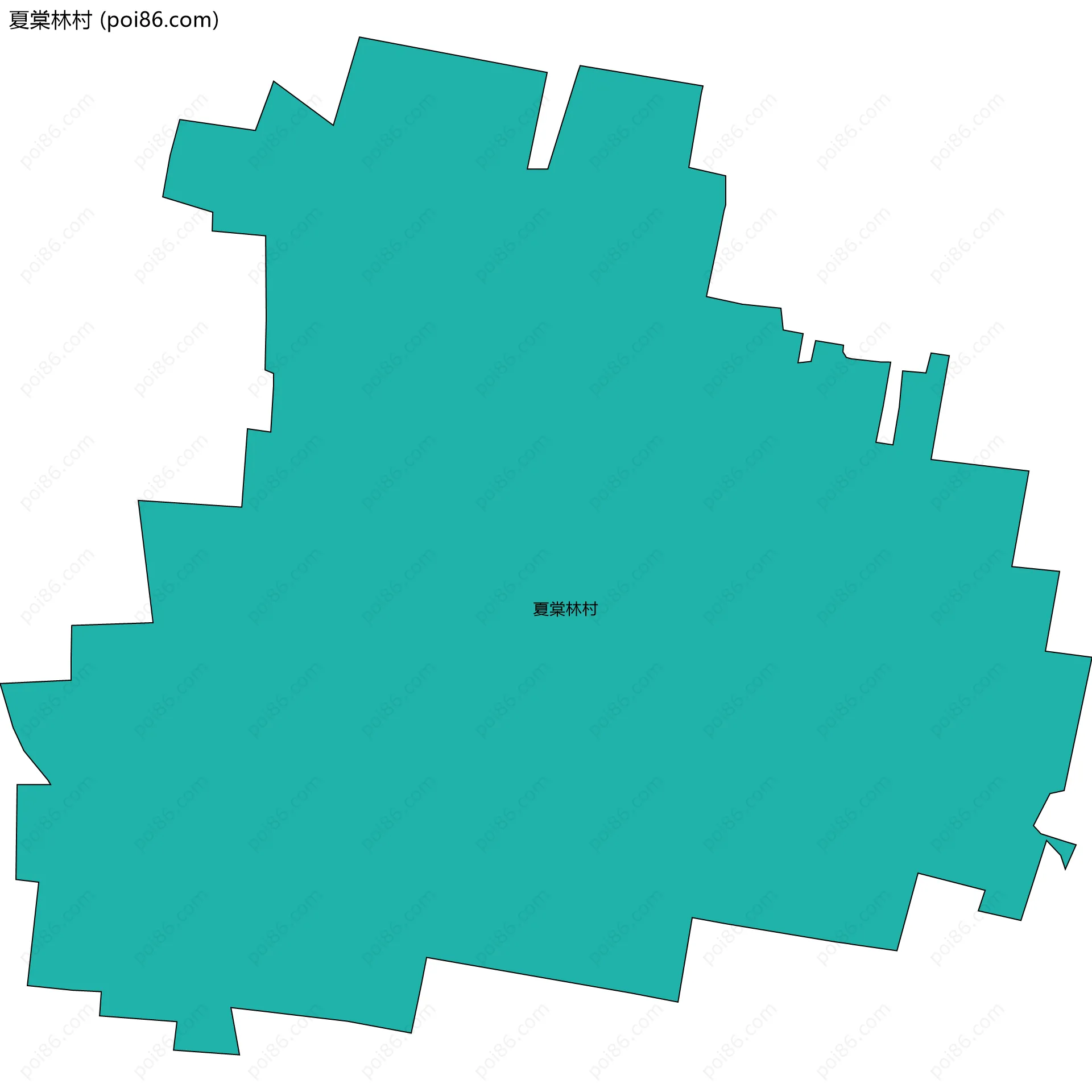 夏棠林村边界地图
