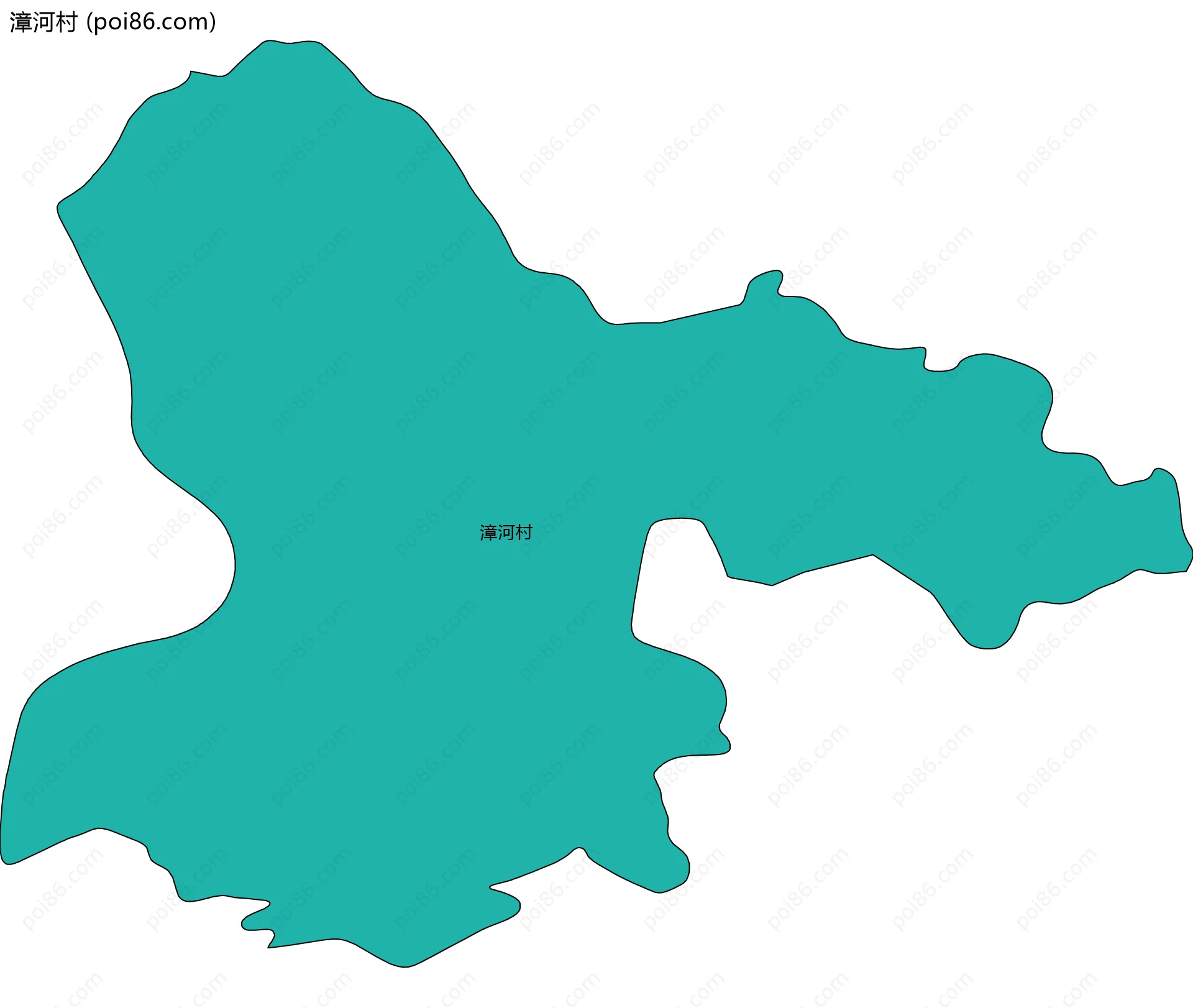 漳河村边界地图