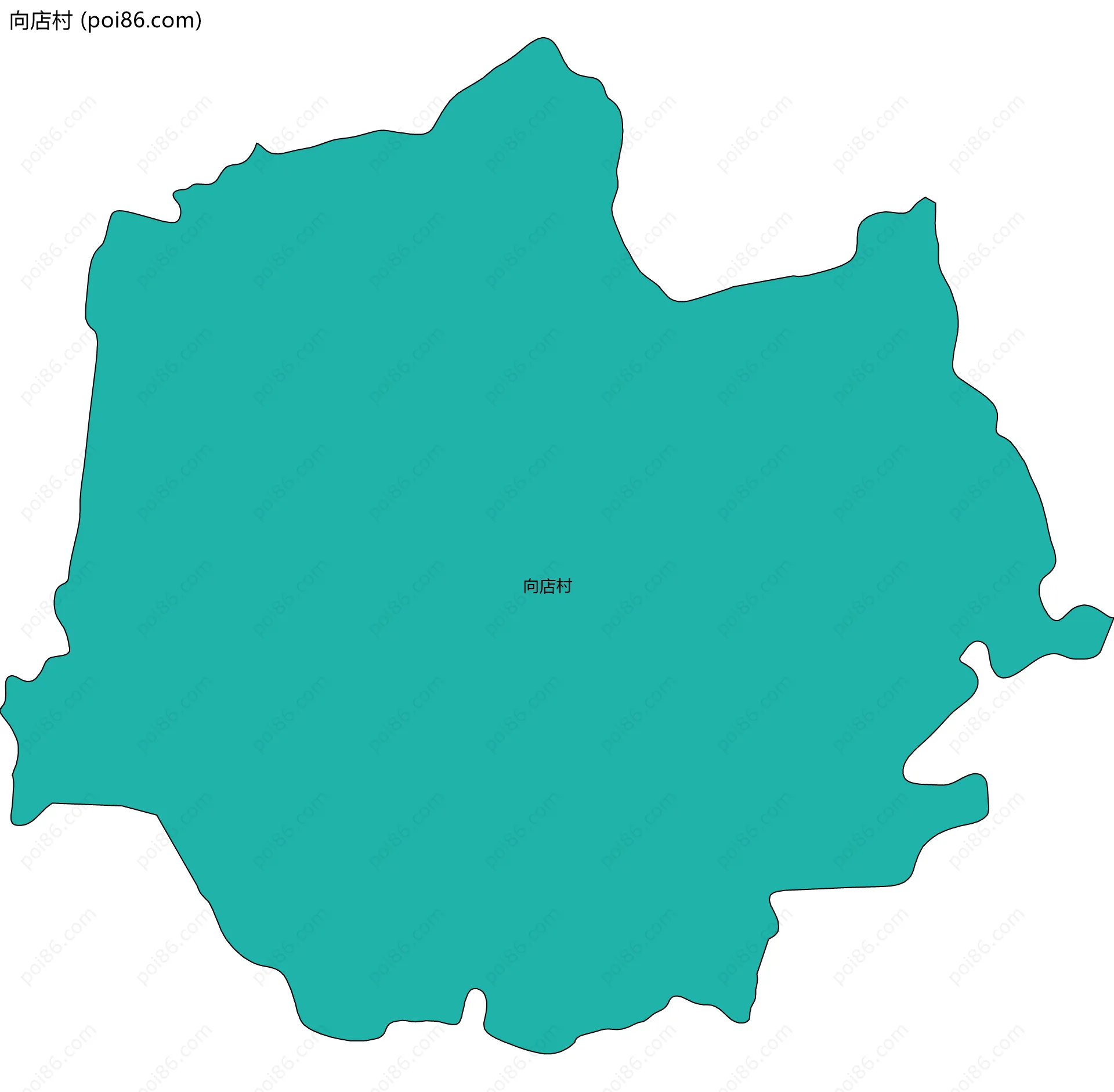 向店村边界地图
