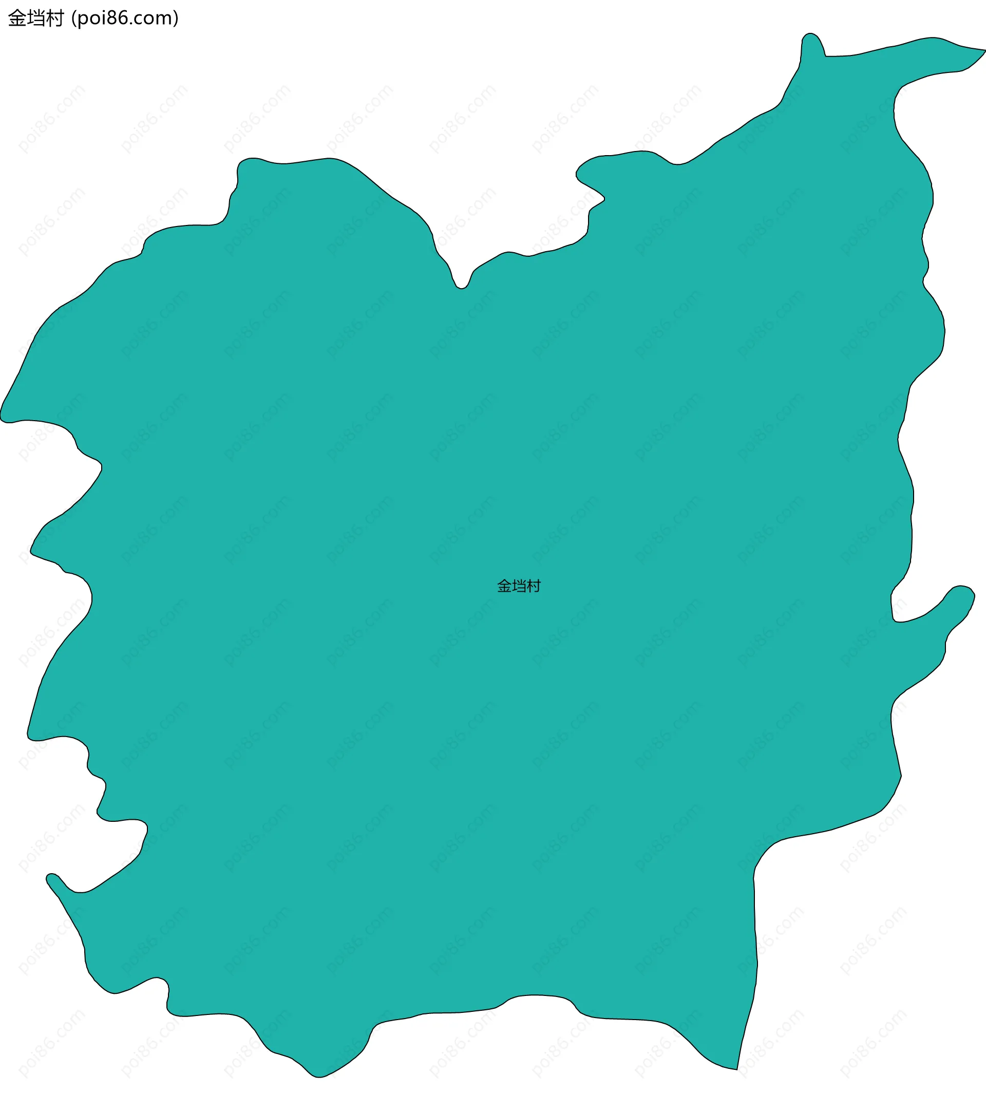 金垱村边界地图