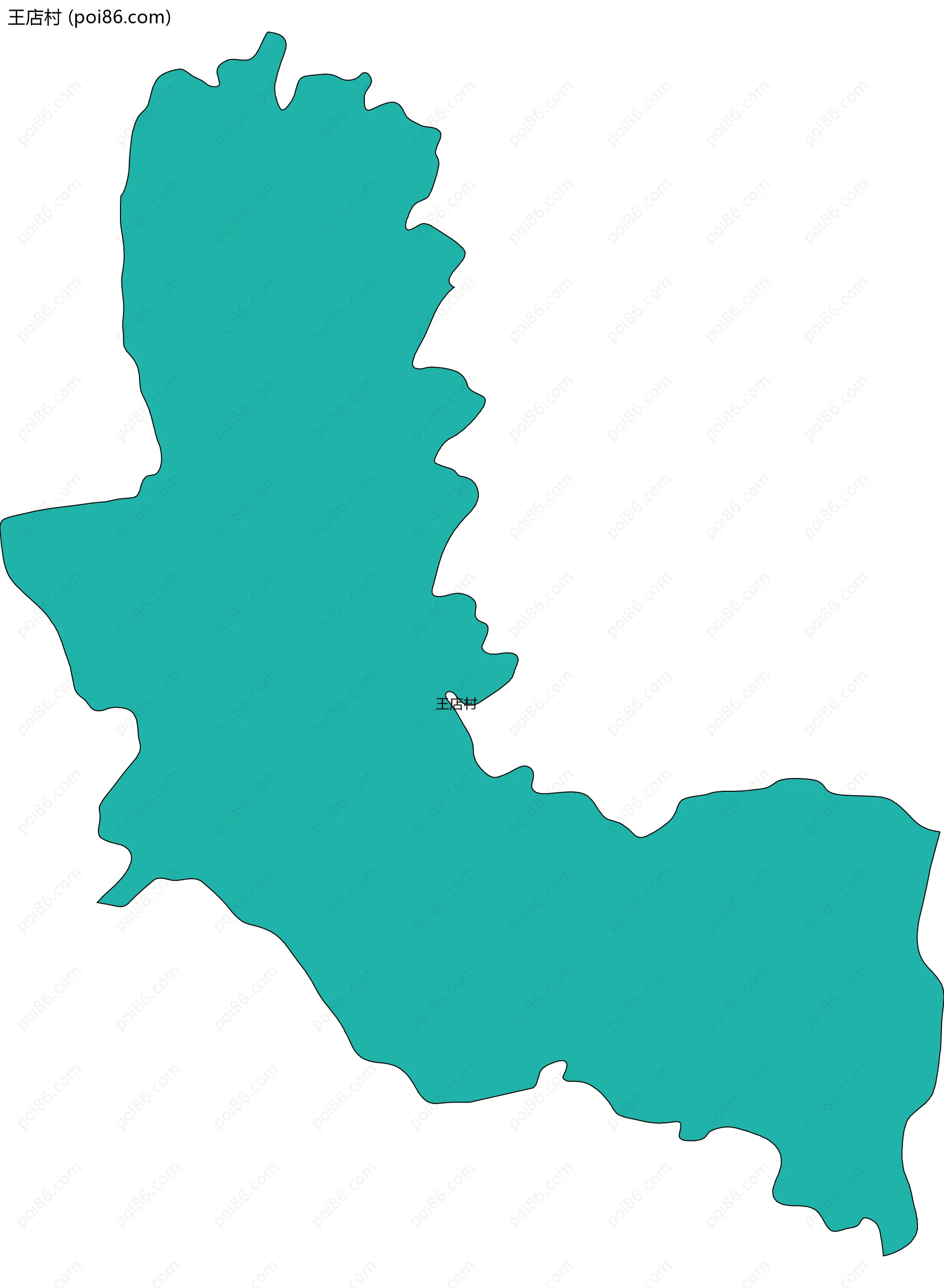 王店村边界地图