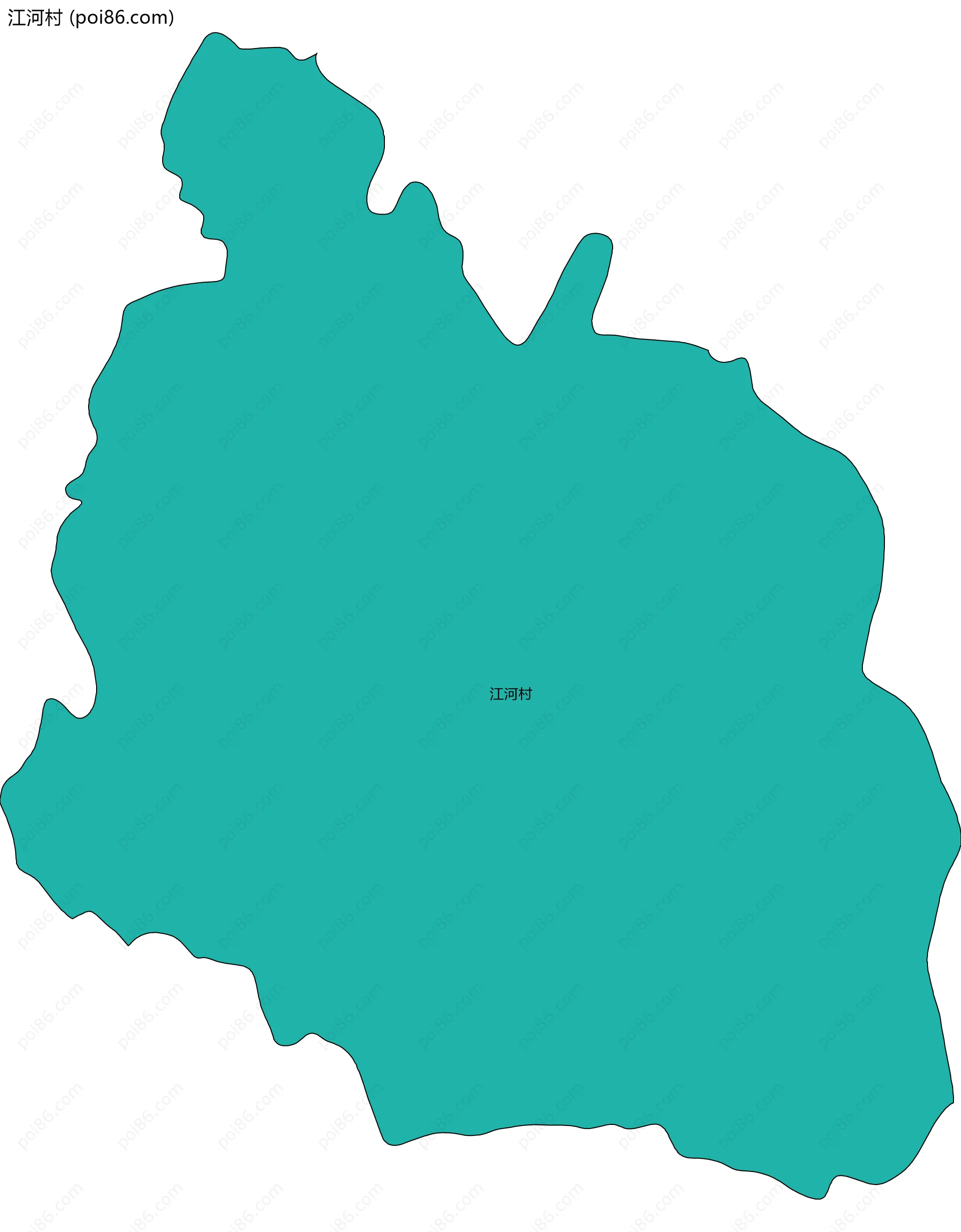 江河村边界地图