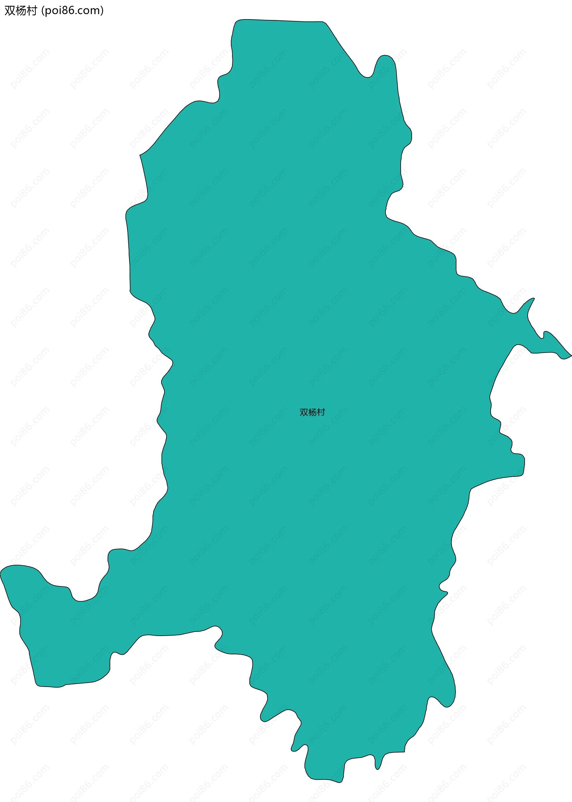 双杨村边界地图