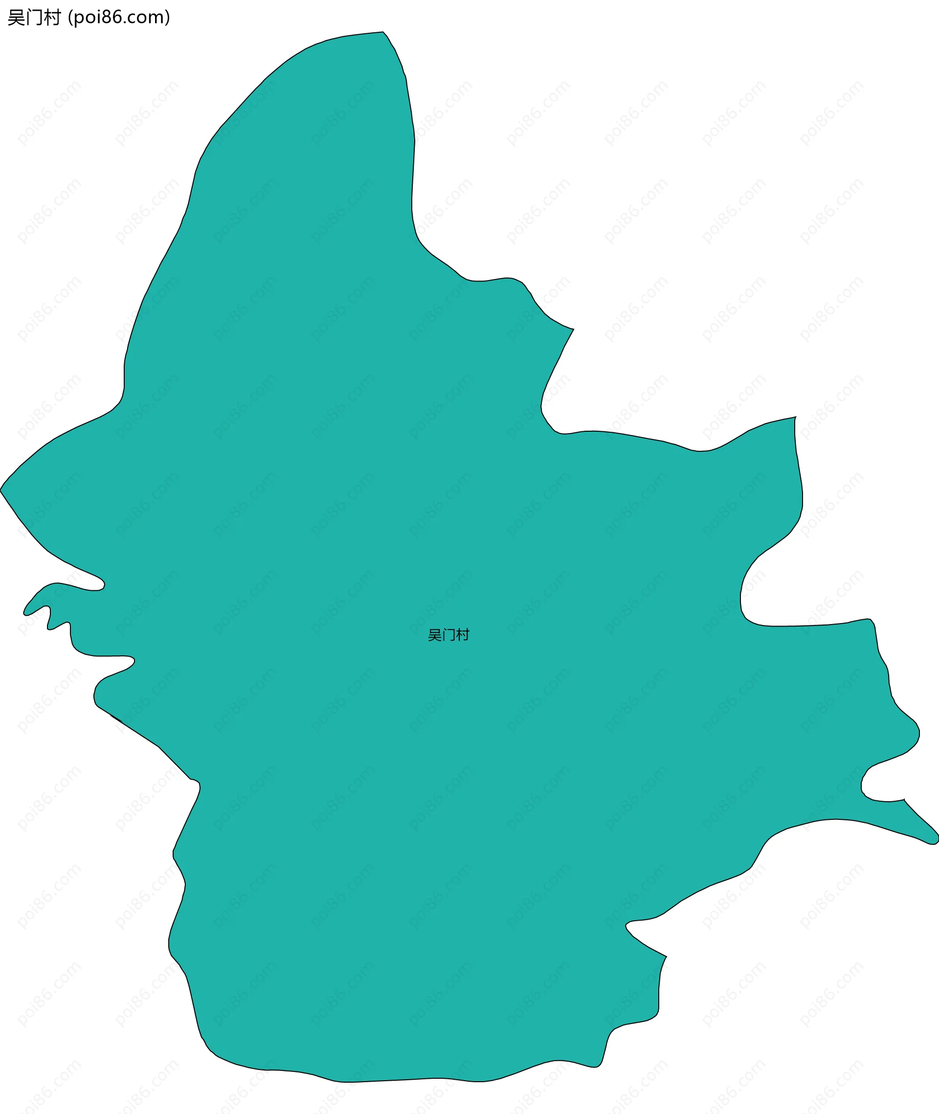 吴门村边界地图