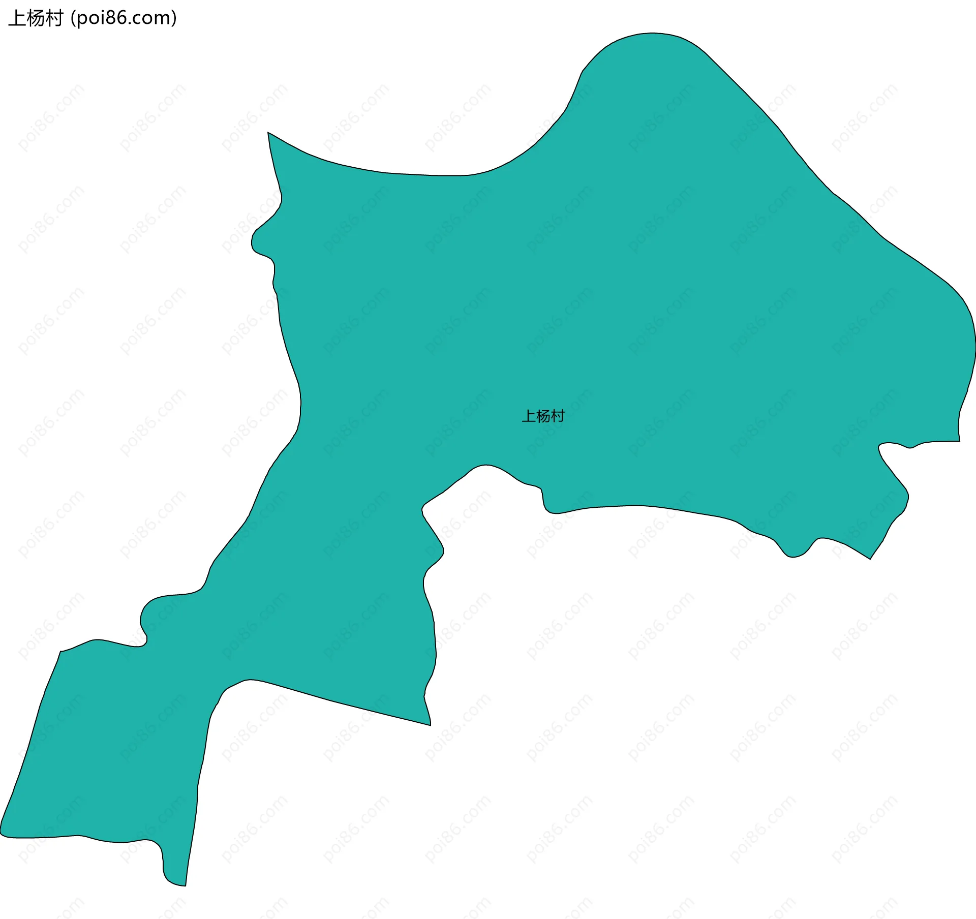 上杨村边界地图