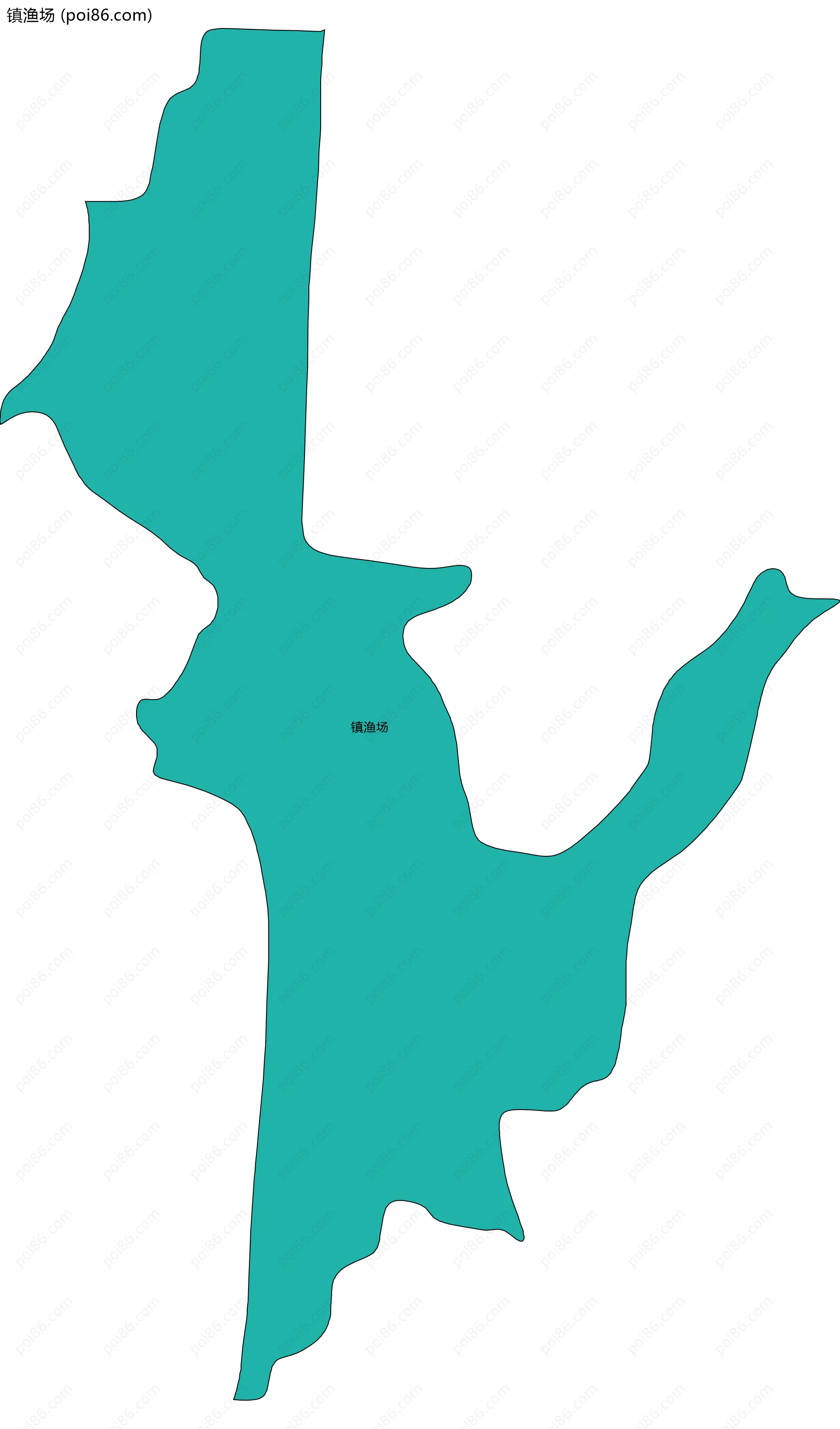 镇渔场边界地图