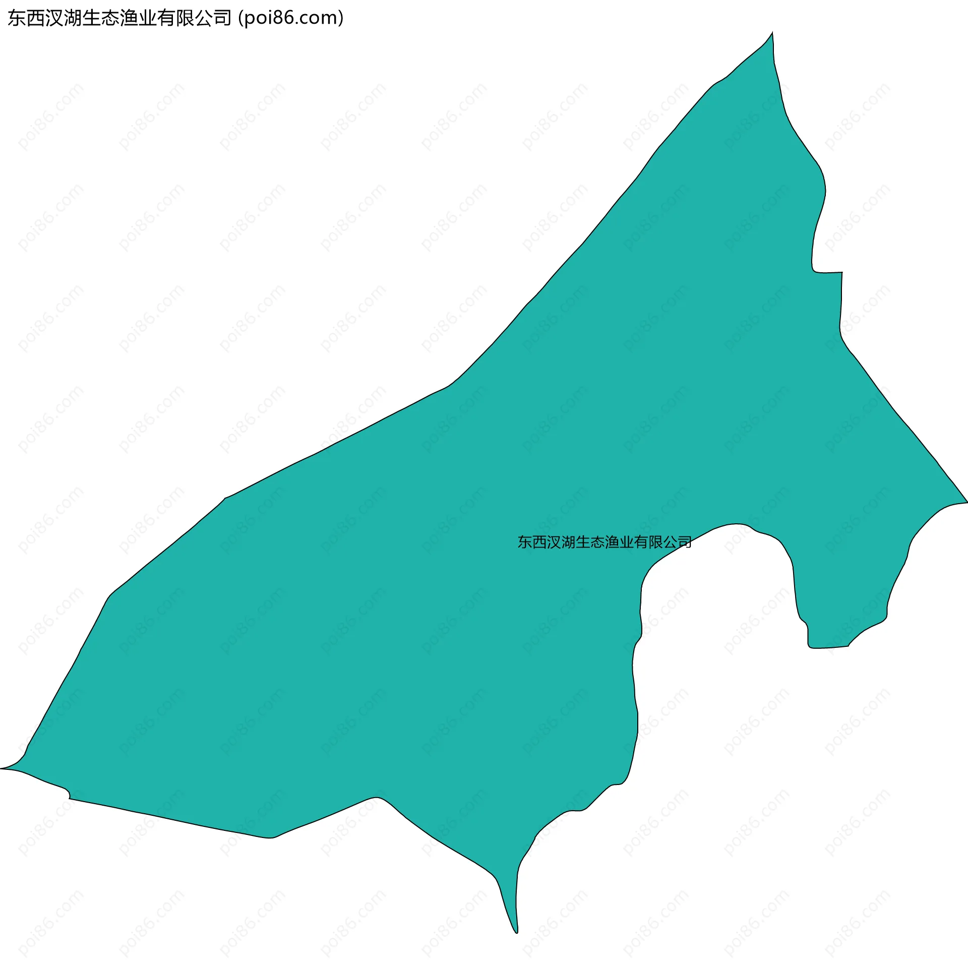 东西汊湖生态渔业有限公司边界地图