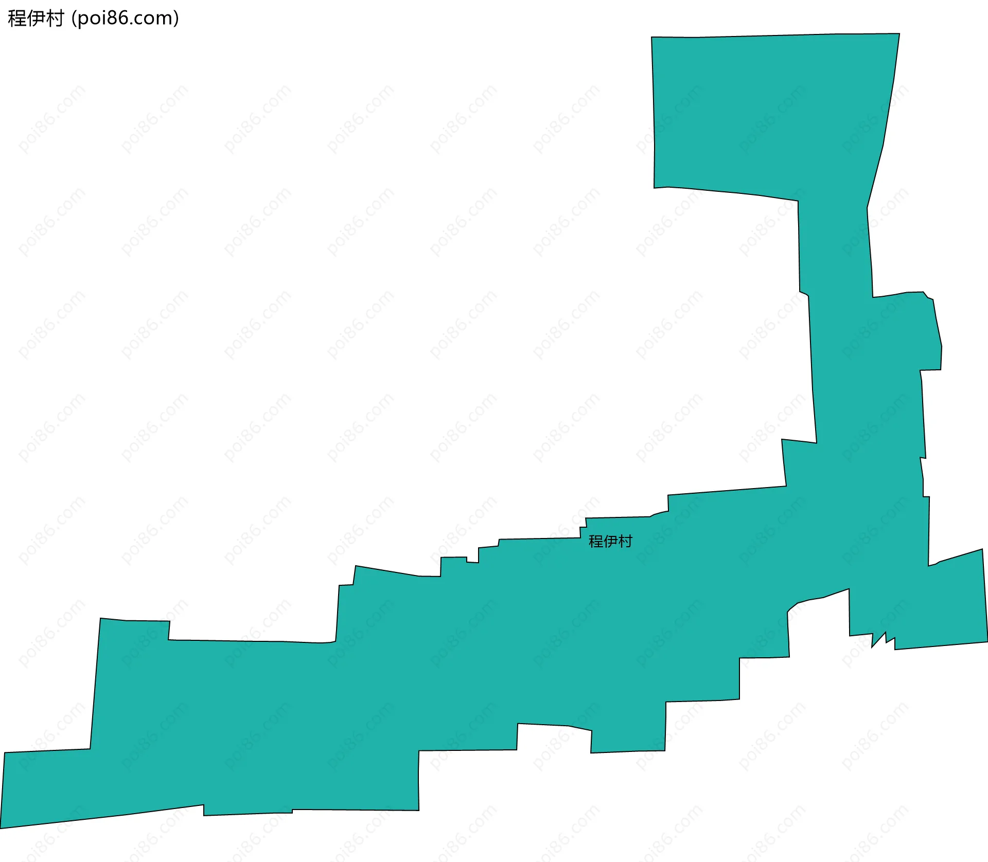 程伊村边界地图