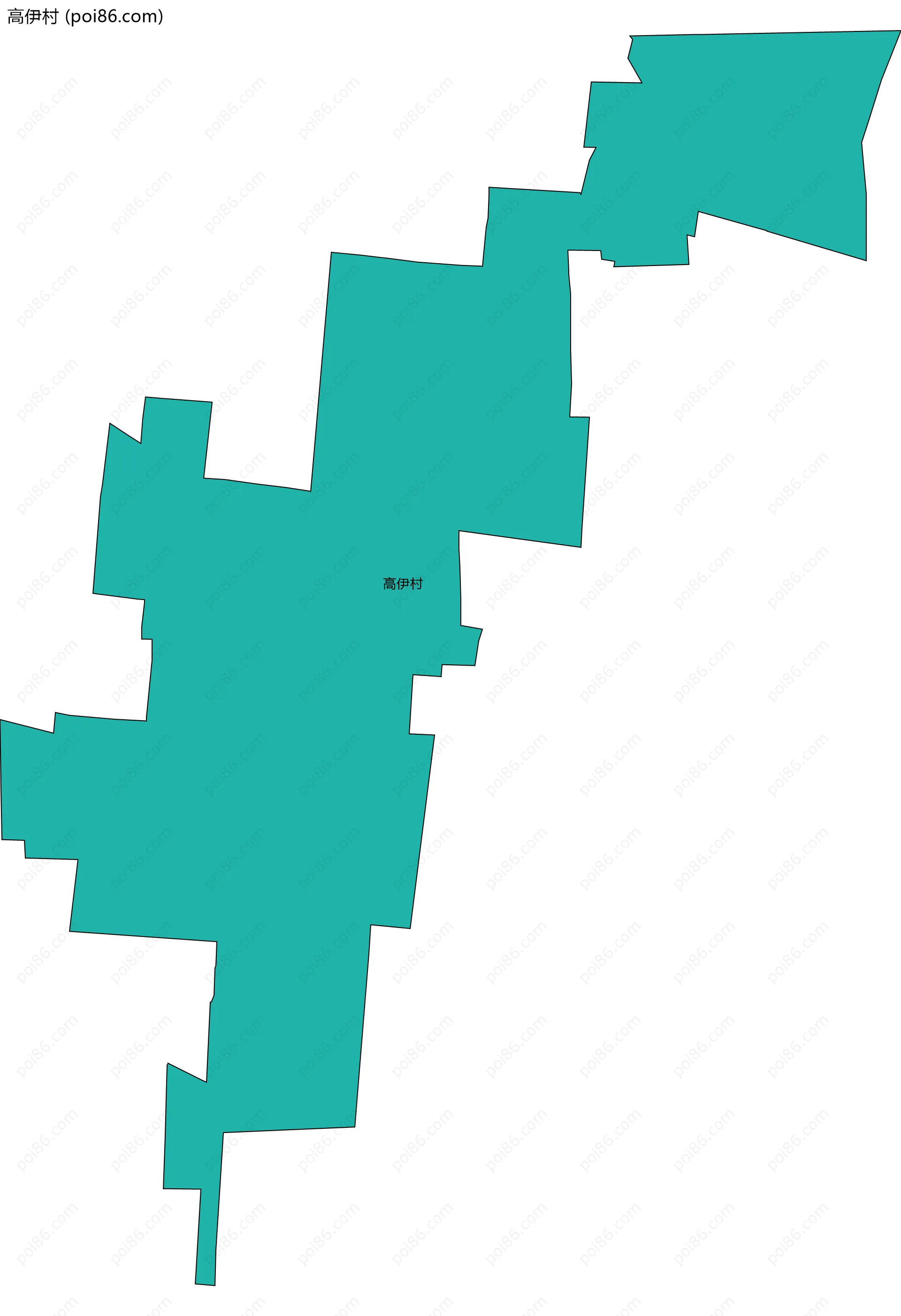 高伊村边界地图