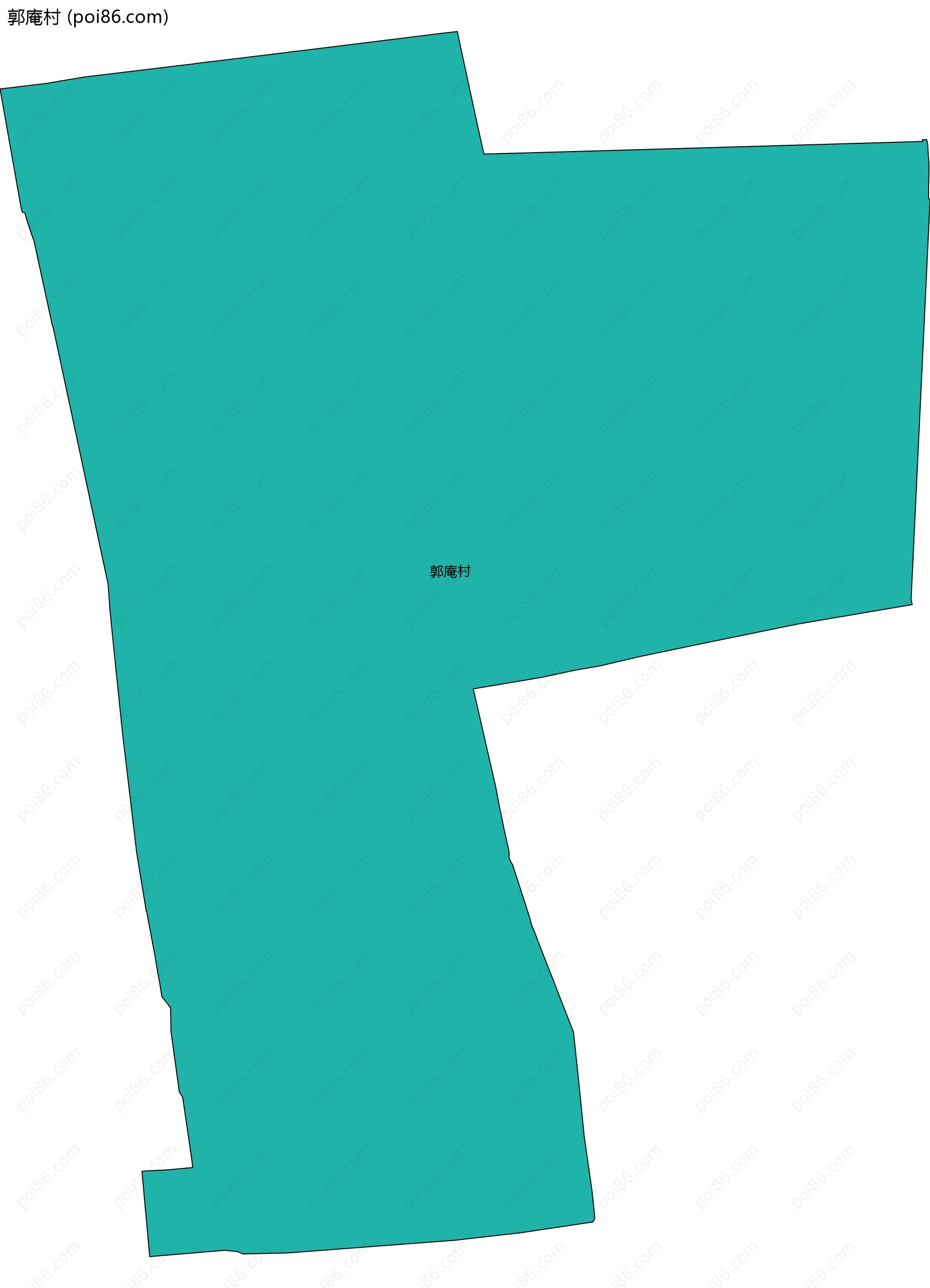 郭庵村边界地图