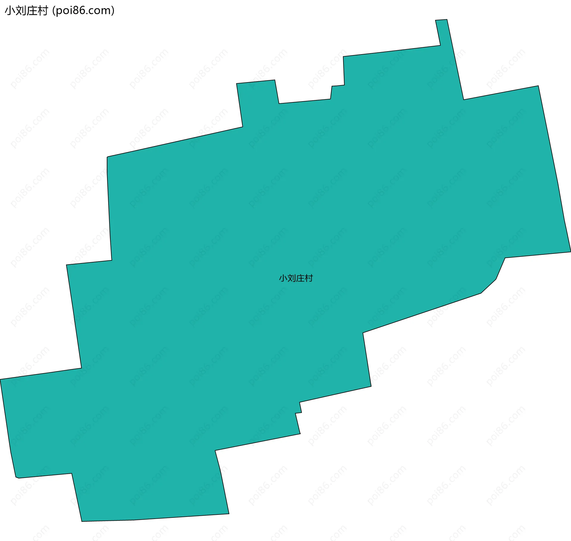 小刘庄村边界地图